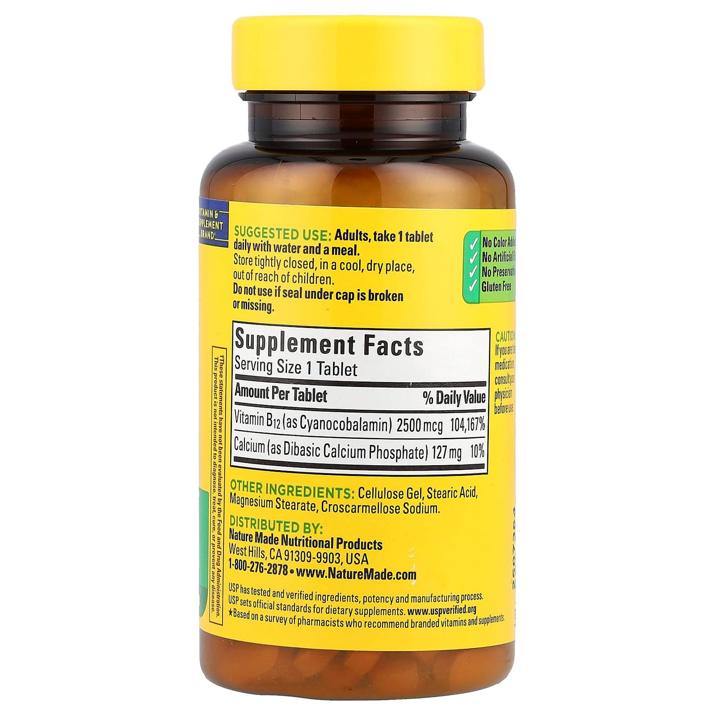 Nature Made, Vitamin B12, Extra Strength, 60 Tablets - Image 2