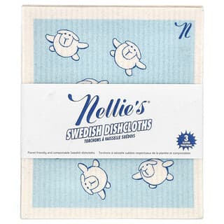 Eco-Friendly Swedish Dishcloths by Nellie's - 3 Absorbent Cloths
