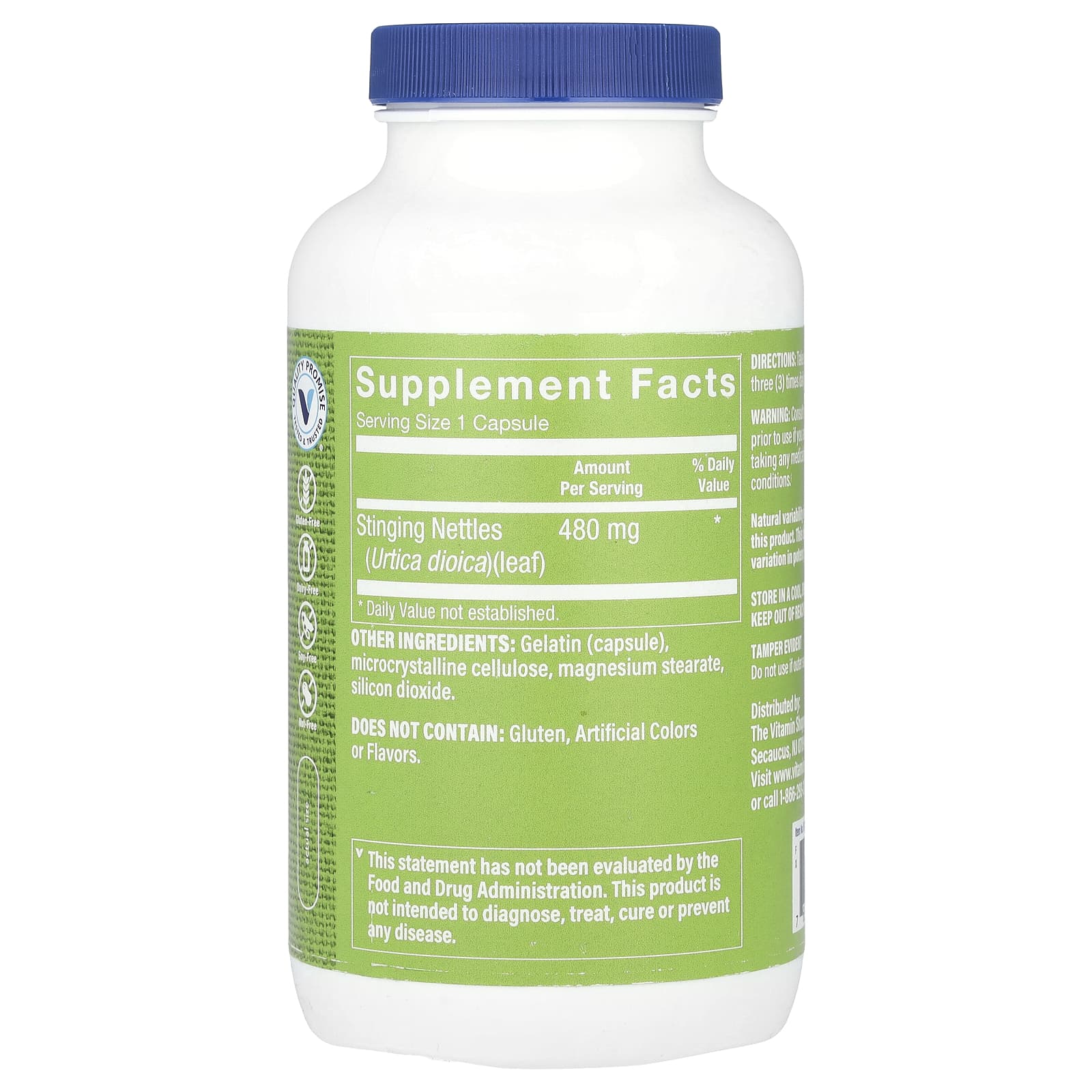 The Vitamin Shoppe, Stinging Nettles, 480 mg, 300 Capsules