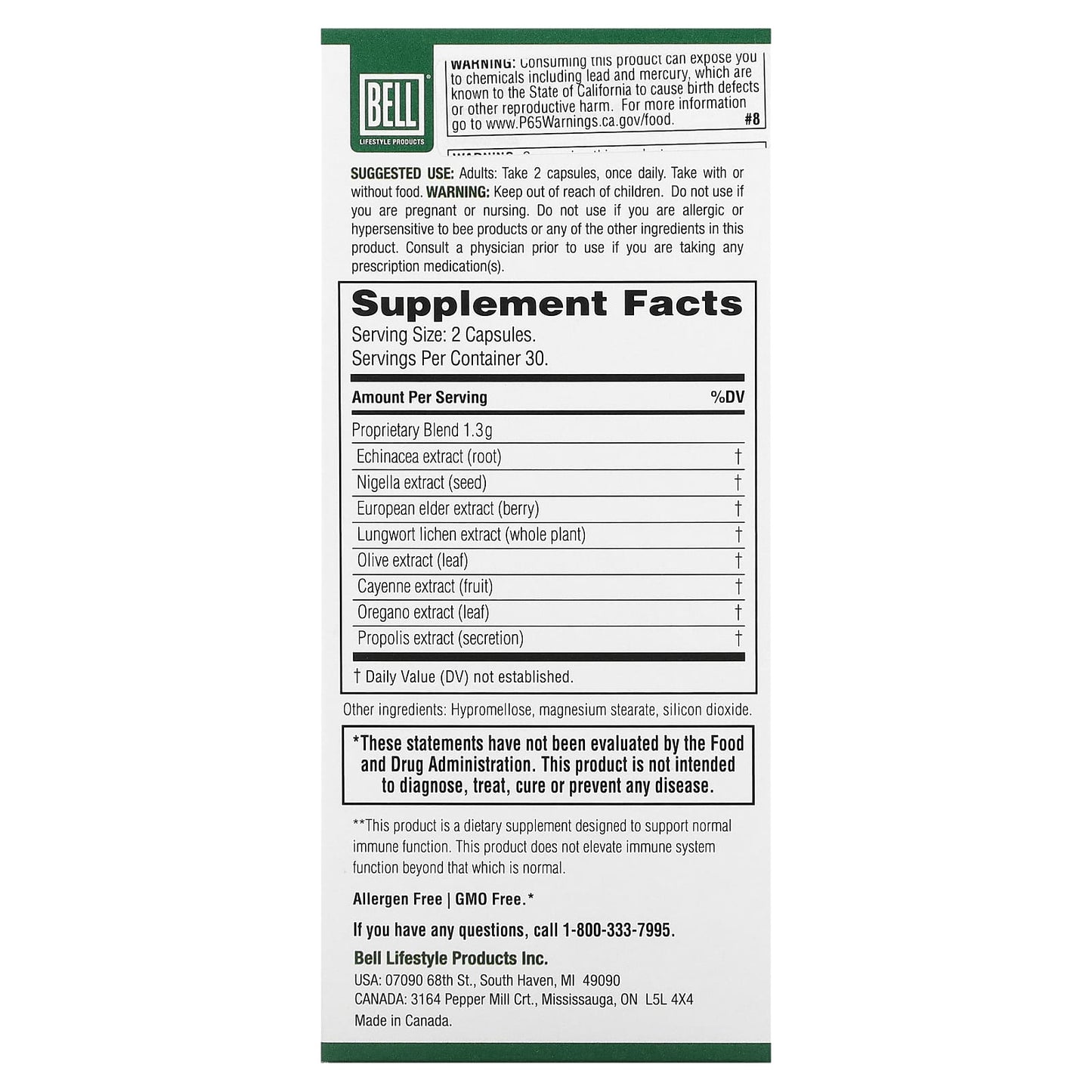Bell Lifestyle Elderberry & Echinacea Immune Support Supplement - Image 2