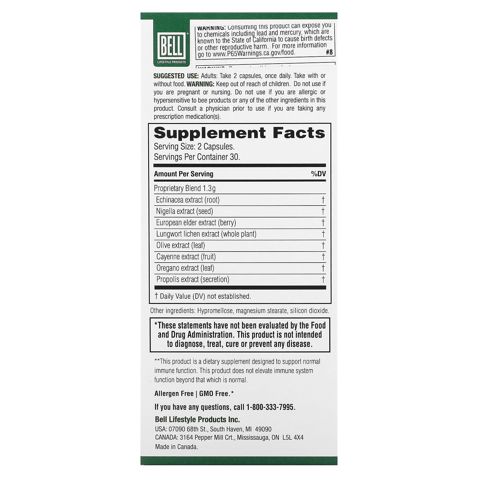 Bell Lifestyle Elderberry & Echinacea Immune Support Supplement - Image 2