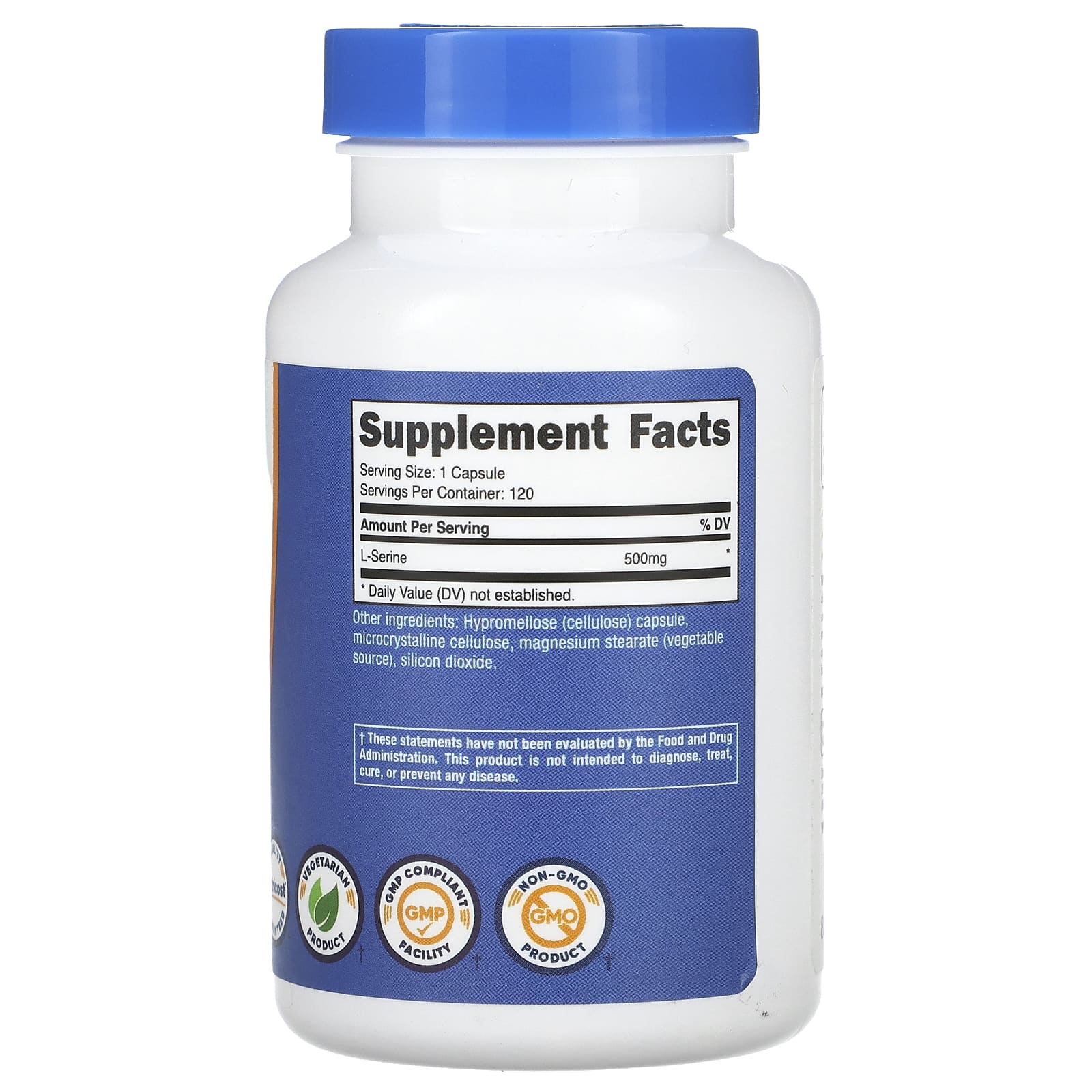 Nutricost, L-Serine, 500 mg, 120 Capsules - Image 2