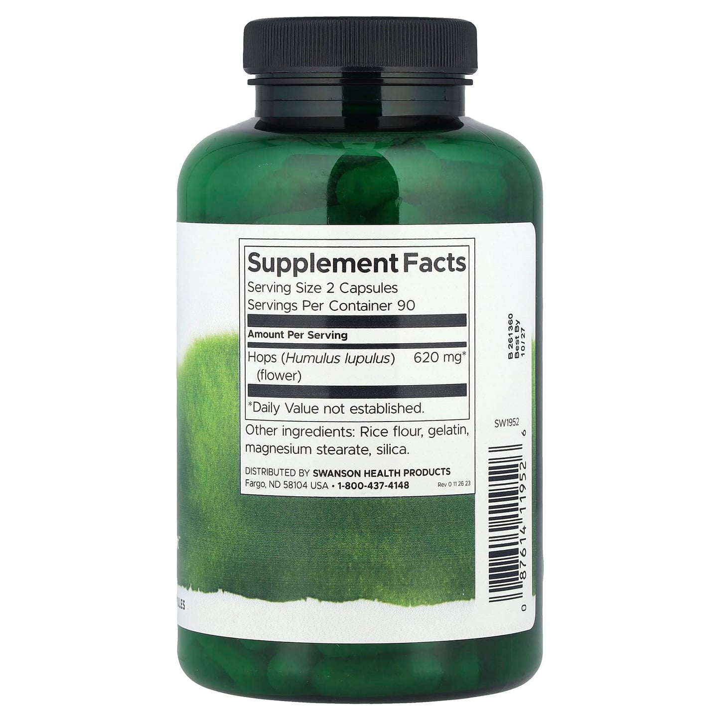 Swanson, Full Spectrum® Hops, 310 mg, 180 Capsules - Image 2