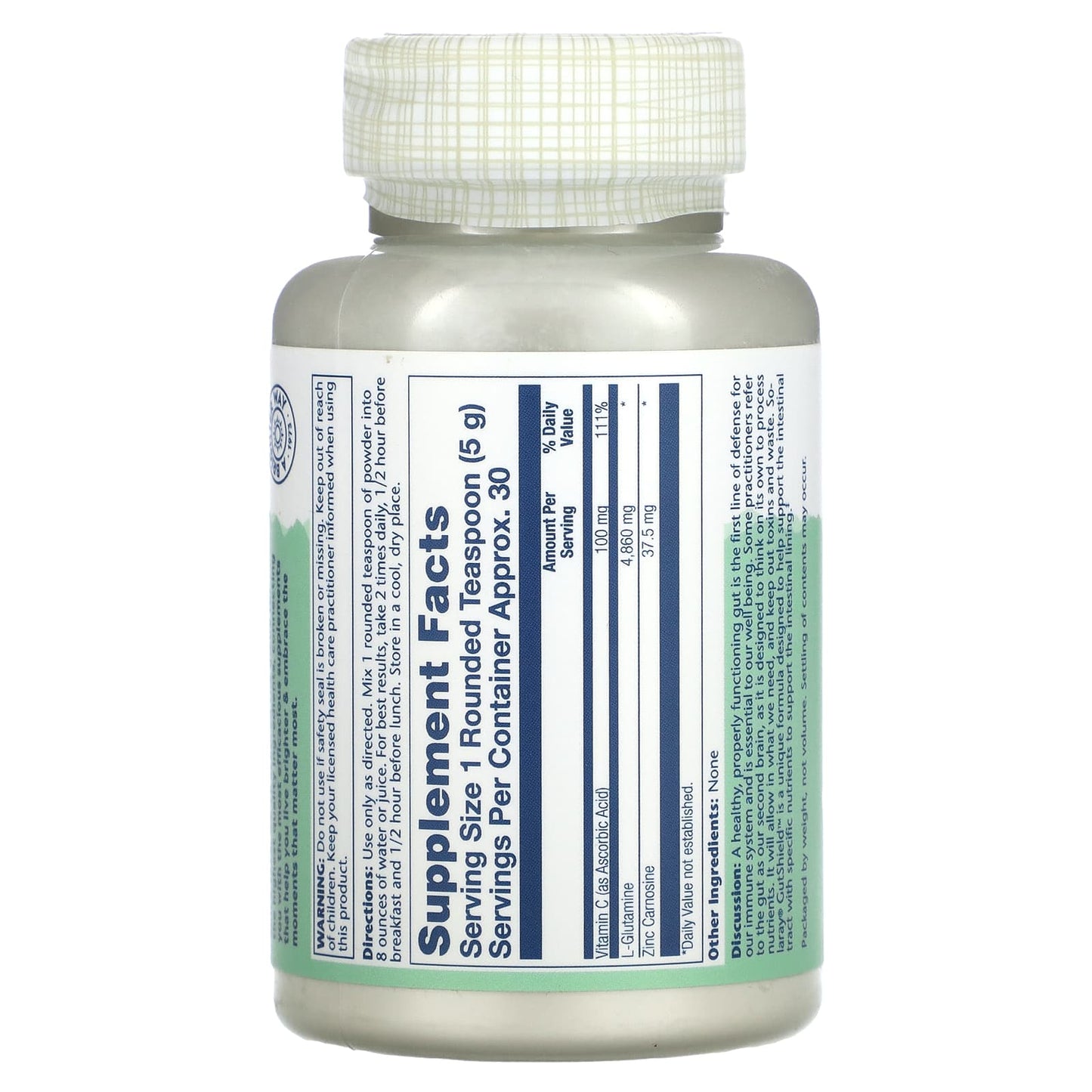 Solaray, Pure GutShield Powder, 5.3 oz (150 g) - Image 2