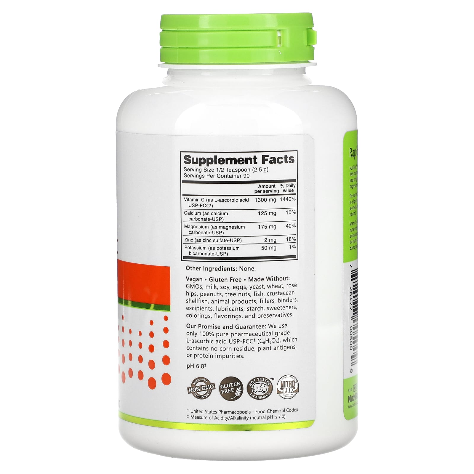 NutriBiotic, Immunity, Hypo-Aller C, Vitamin C with Calcium, Magnesium, Potassium & Zinc, 8 oz (227 g) - Image 2