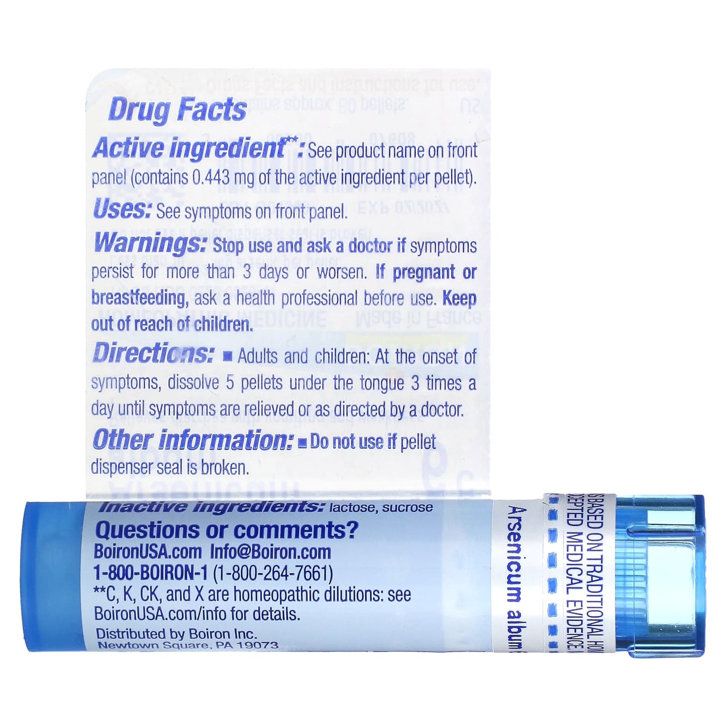 Relieve Food Poisoning Symptoms with Boiron Arsenicum Album, 6C - Image 2