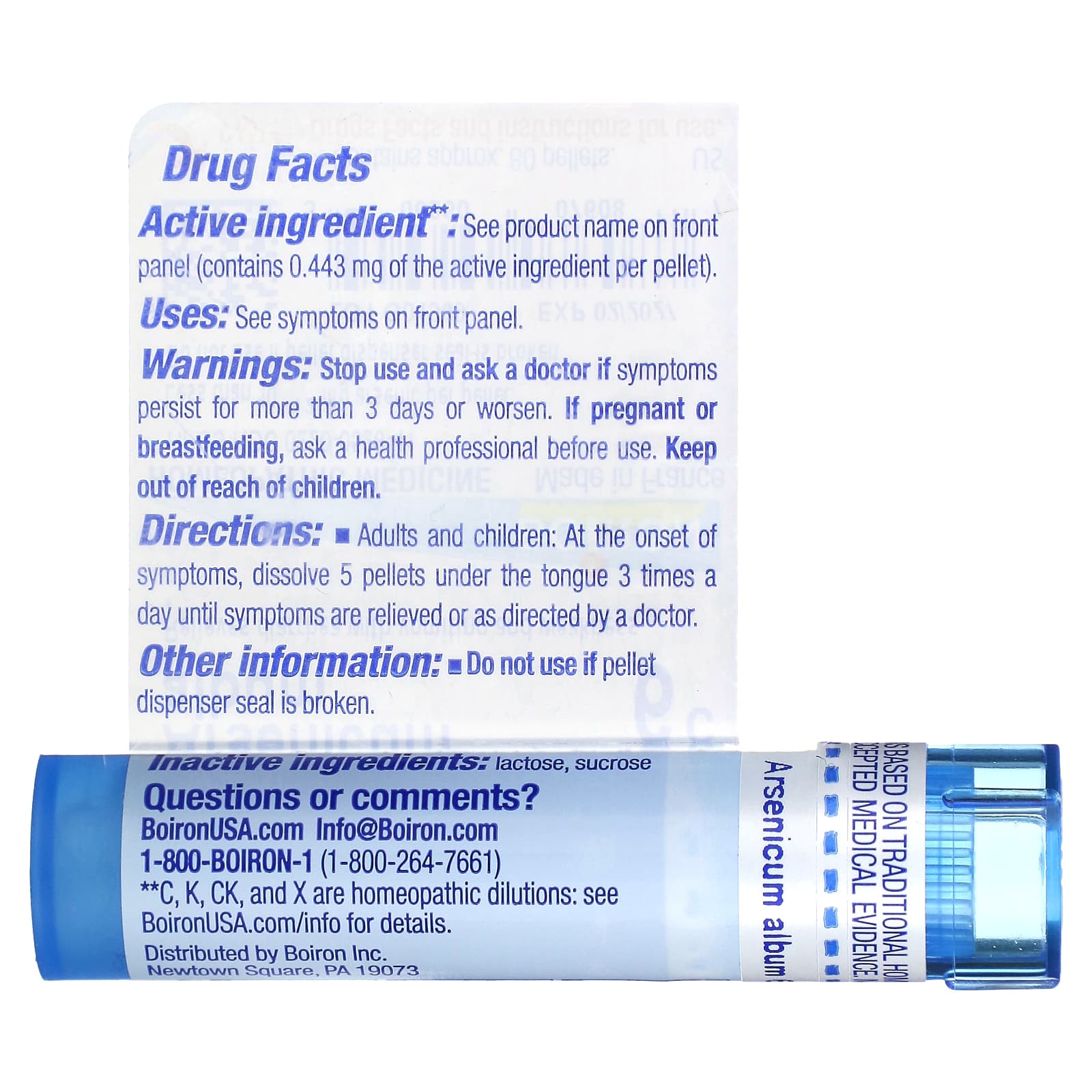 Relieve Food Poisoning Symptoms with Boiron Arsenicum Album, 6C - Image 2