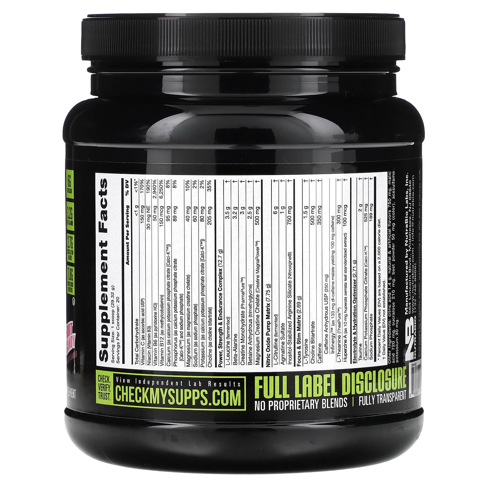 NutraBio, Pre-Workout Performance Igniter, Dragonfruit Candy, 1.29 lb (586 g) - Image 2