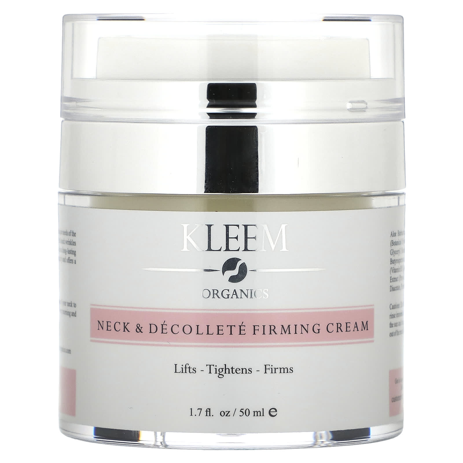 Kleem Organics, Neck & Décolleté Firming Cream, For All Skin Types, 1.7 fl oz (50 ml) - Image 1