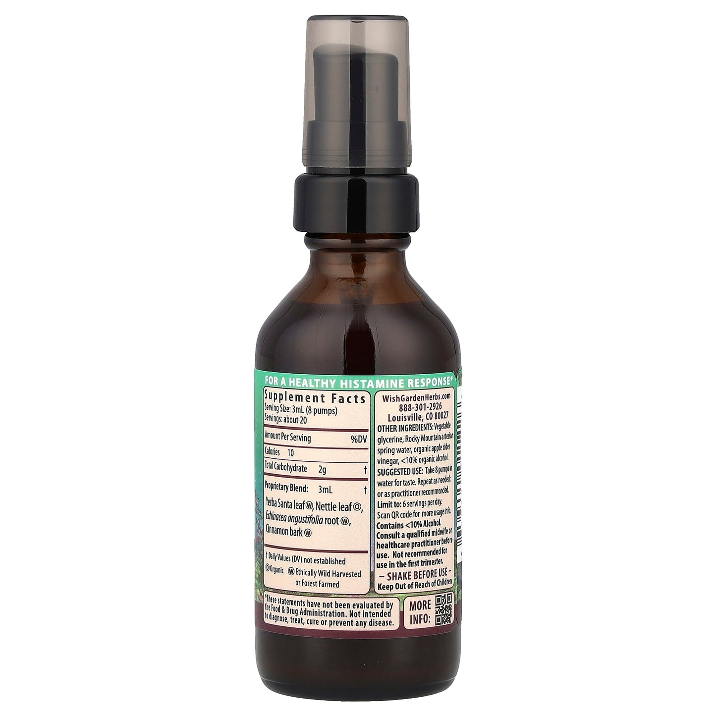 WishGarden Herbs, Kick-Ass™ Allergy, Pregnancy, 2 fl oz (59 ml) - Image 2