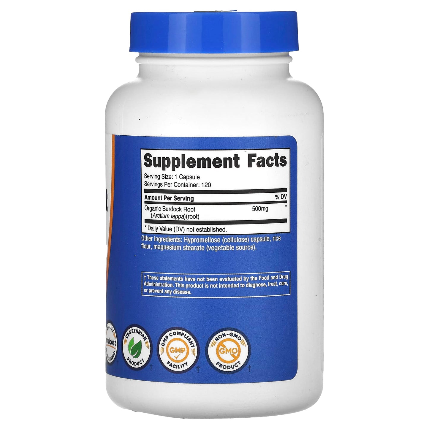 Nutricost, Burdock Root, 500 mg, 120 Capsules - Image 2