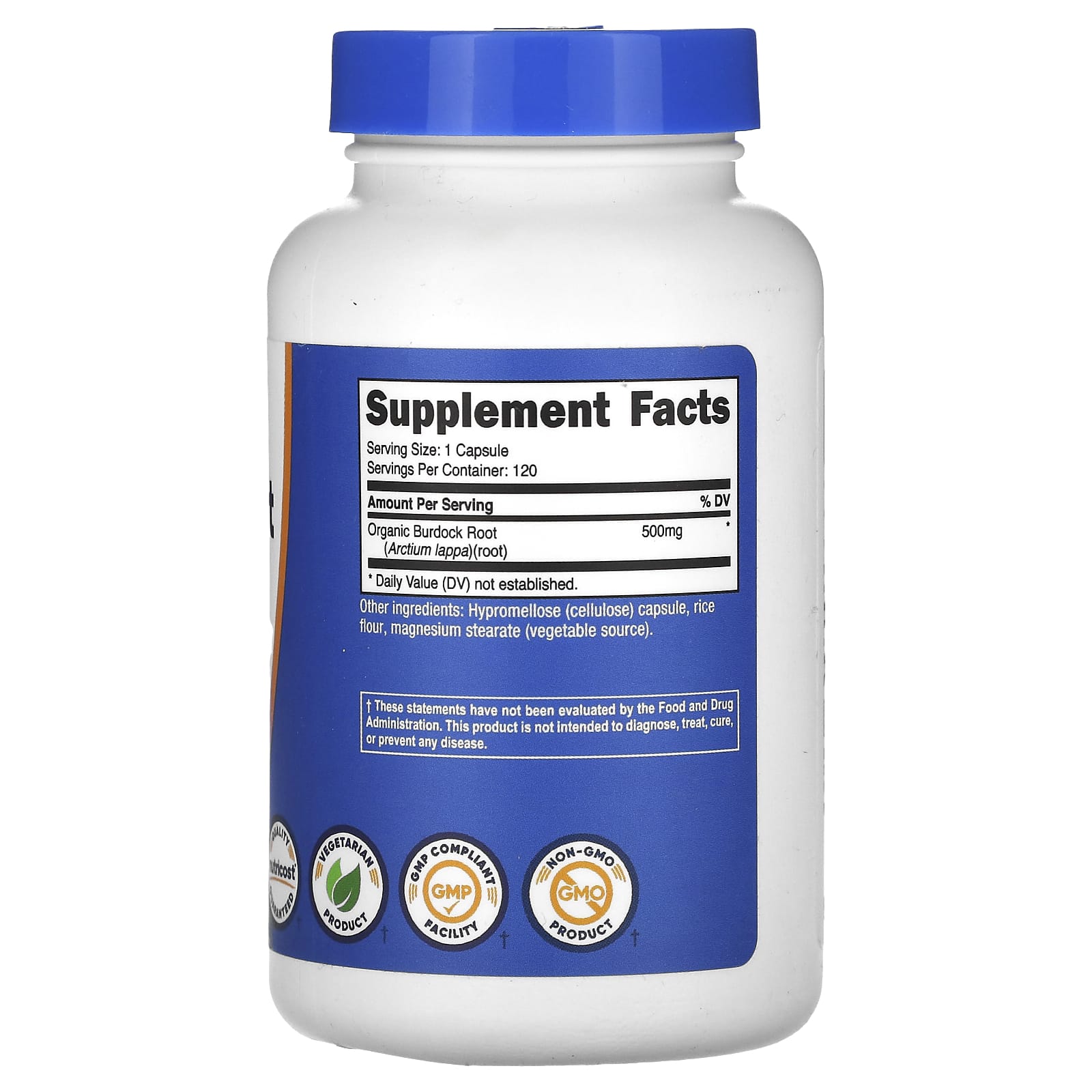 Nutricost, Burdock Root, 500 mg, 120 Capsules - Image 2