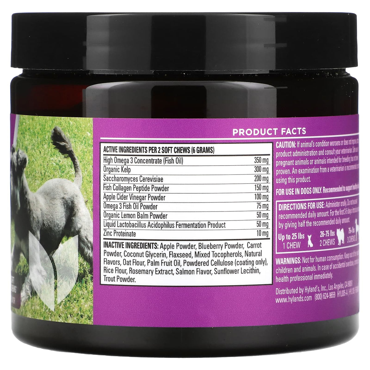 Hyland's Naturals Pro Skin Health for Dogs, Supports Healthy Skin & Immune System - Image 2