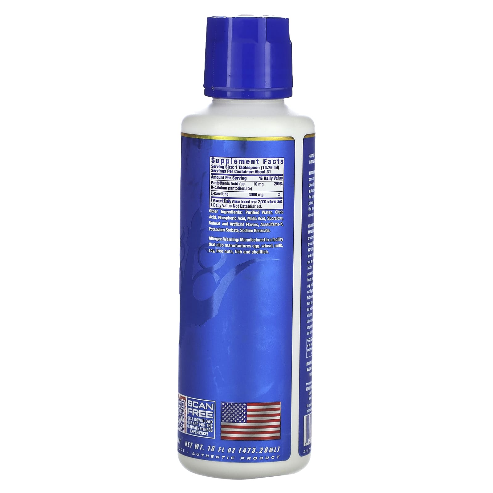 Ronnie Coleman, Vital Edition, L-Carnitine XS 3000, Grape, 16 fl oz (473.28 ml) - Image 2