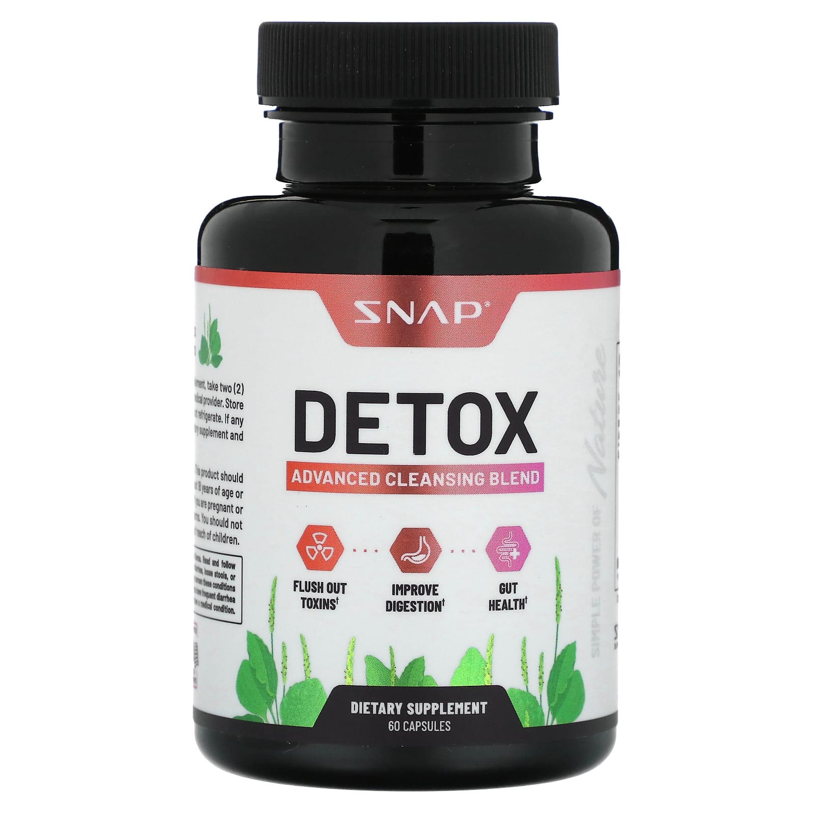 Snap Supplements, Detox, Advanced Cleansing Blend , 60 Capsules - Image 1