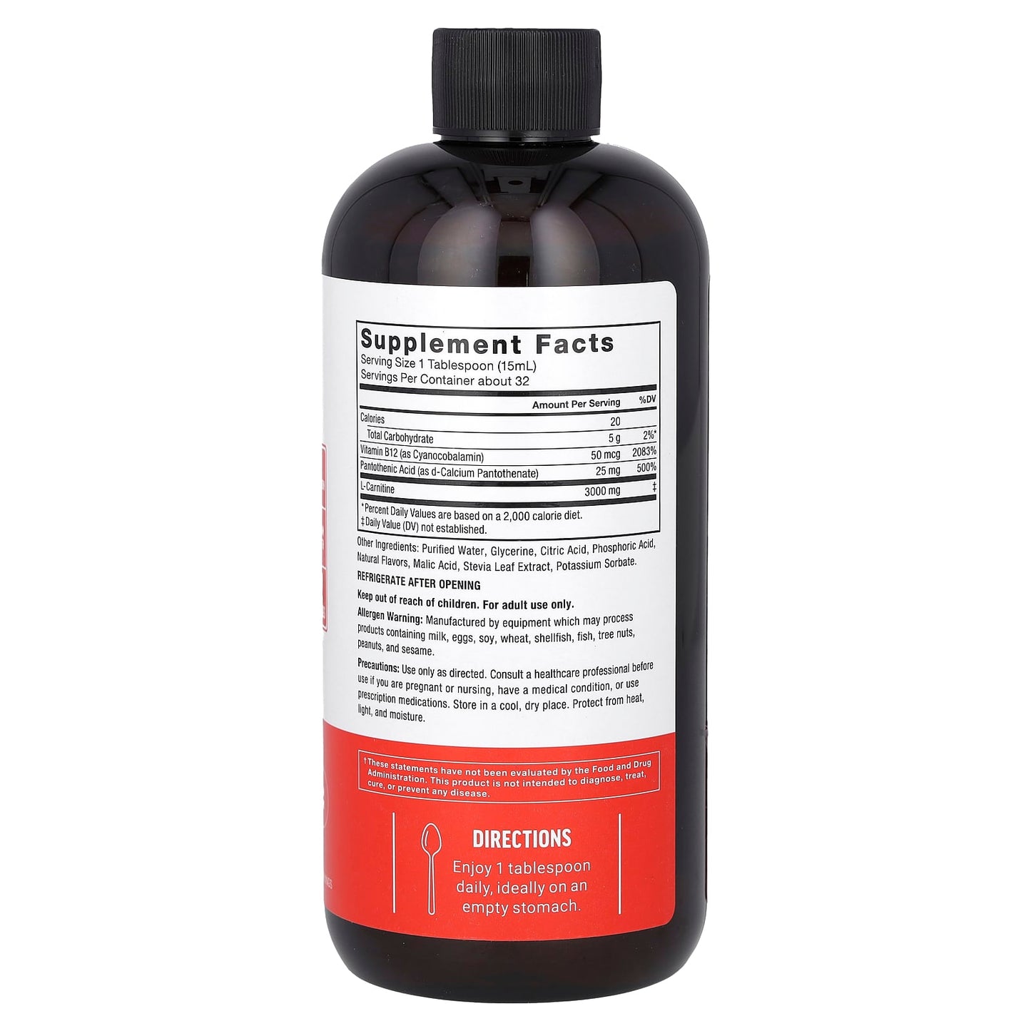 Boost Fat Metabolism & Energy with L-Carnitine Liquid by Force Factor - Image 2