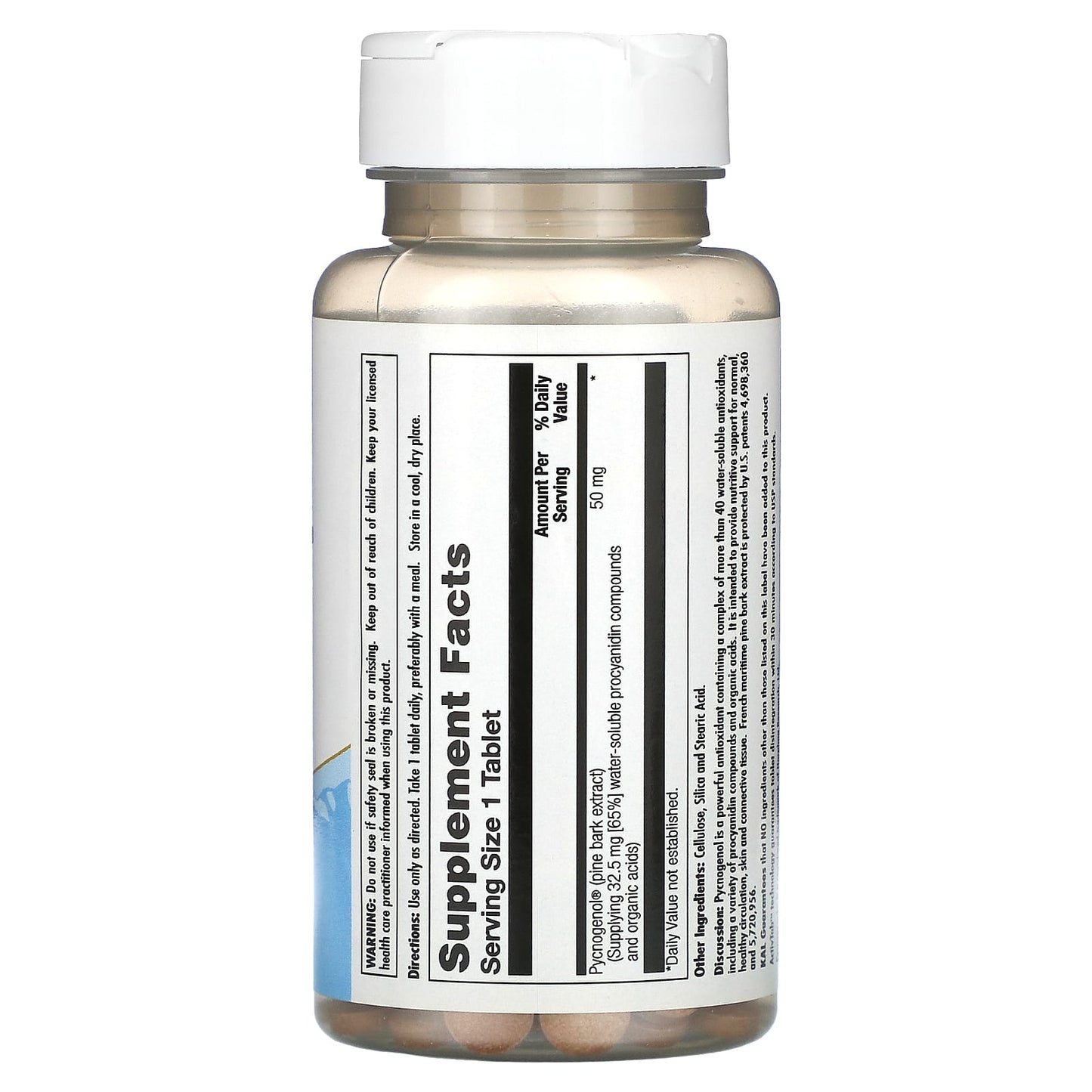 KAL, Pycnogenol, 50 mg, 60 Tablets - Image 2
