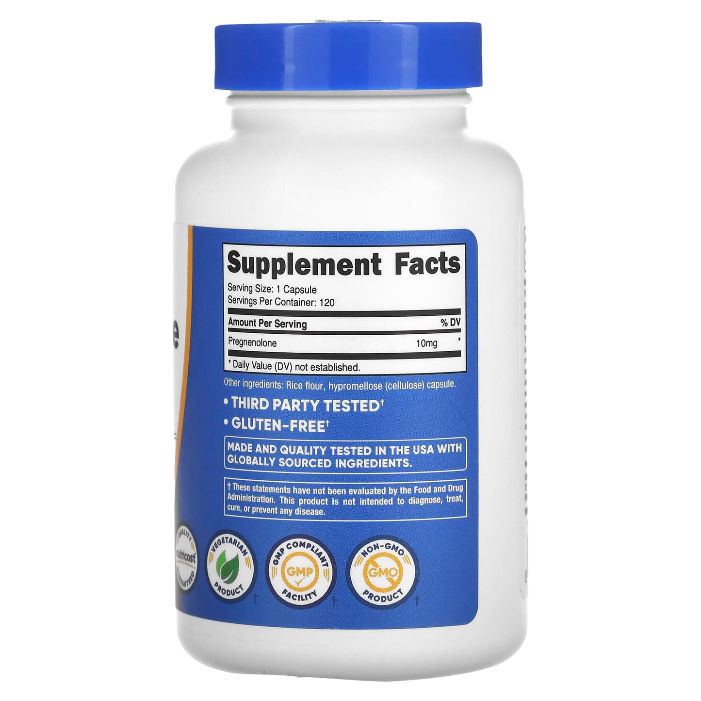Nutricost, Pregnenolone, 10 mg, 120 Capsules - Image 2