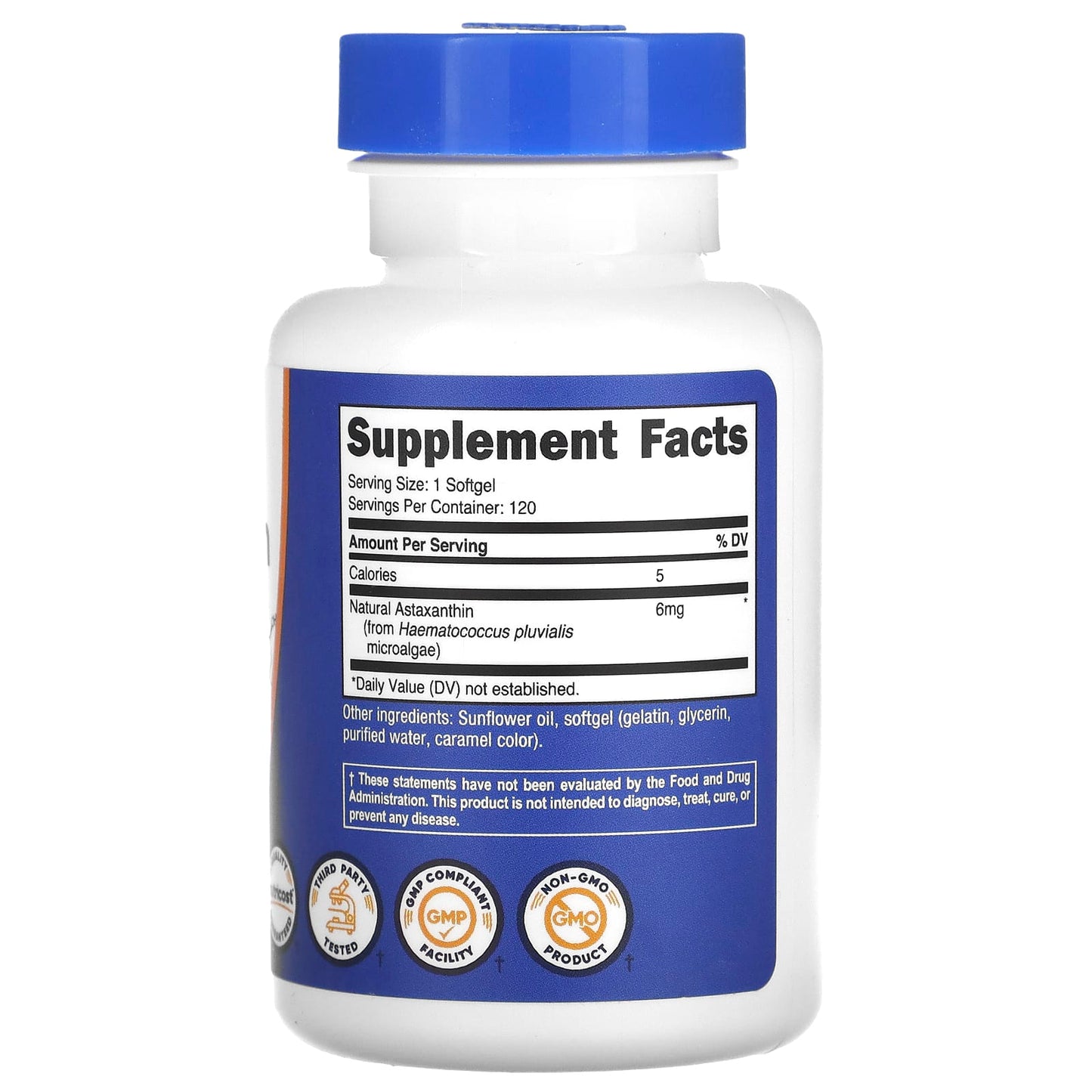 Nutricost, Astaxanthin, 6 mg, 120 Softgels - Image 2