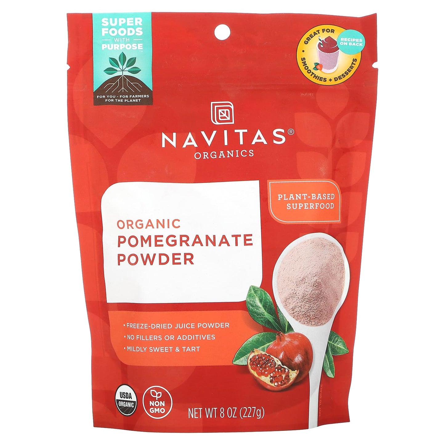 Navitas Organics, Organic Pomegranate Powder, 8 oz (227 g) - Image 1