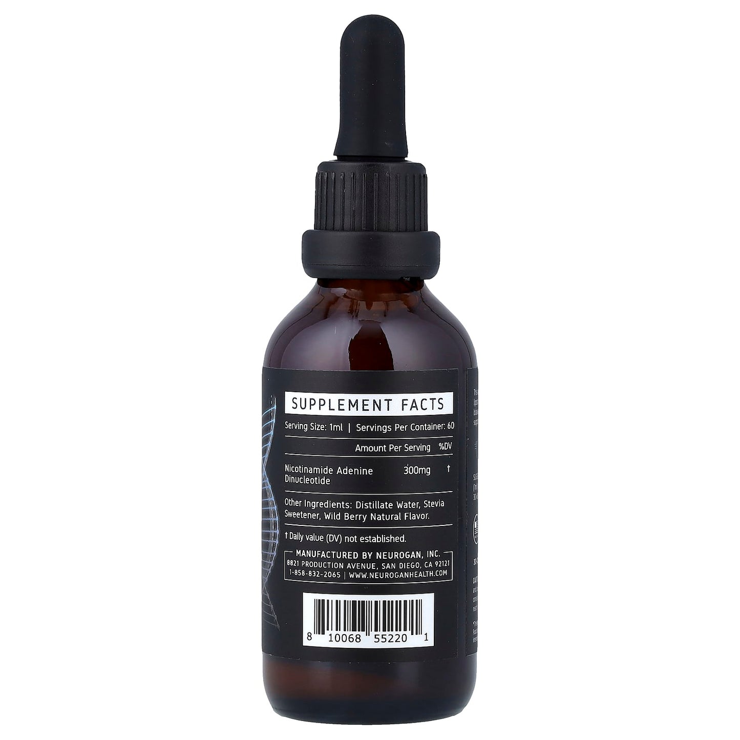 Neurogan Health, NAD+ Liposomal Drops, Wild Berry, 300 mg, 2 oz (60 ml) - Image 2