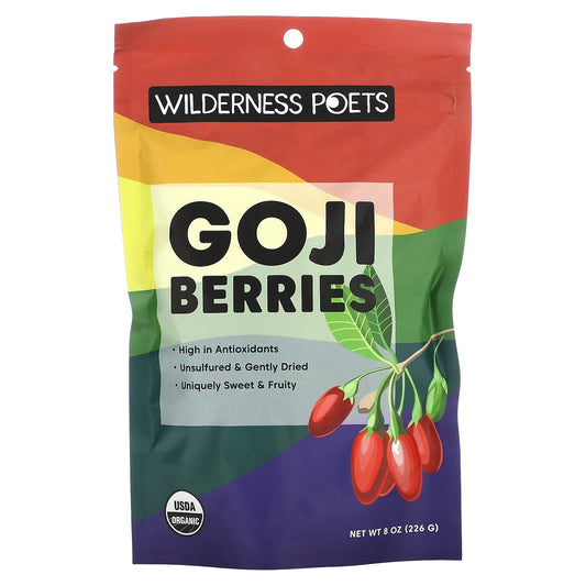 Wilderness Poets, Organic Goji Berries, 8 oz (226 g) - Image 1