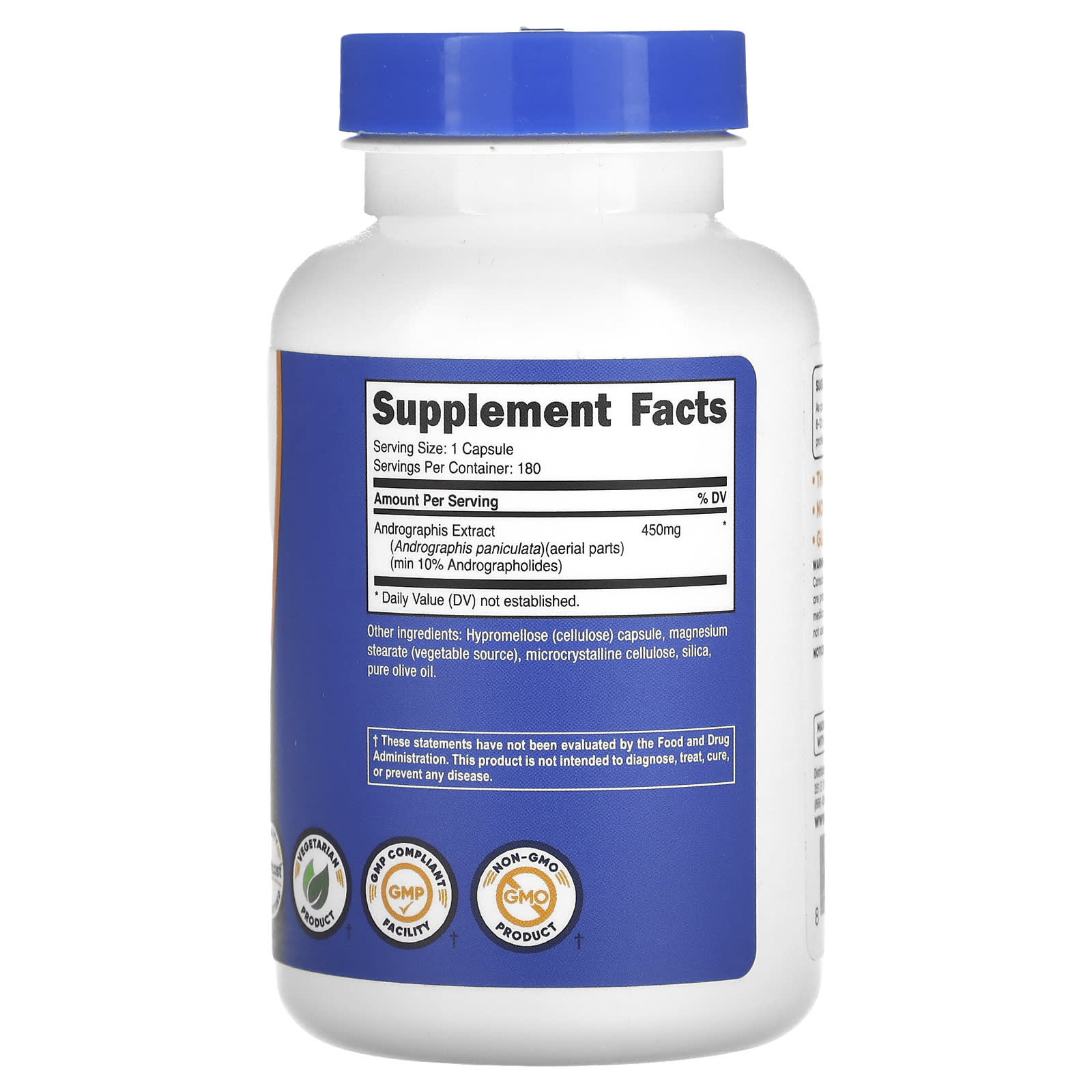 Nutricost, Andrographis Extract, 450 mg, 180 Capsules - Image 2