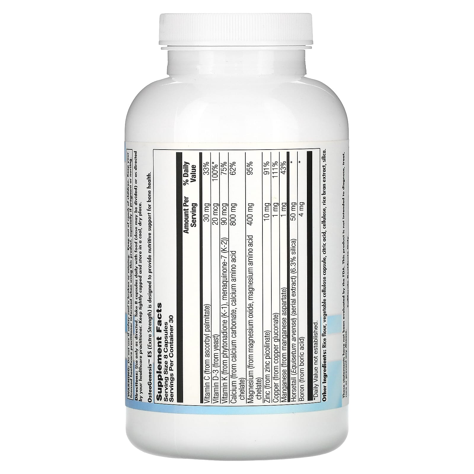 Nutra BioGenesis, OsteoGenesis ES, 240 Capsules - Image 2