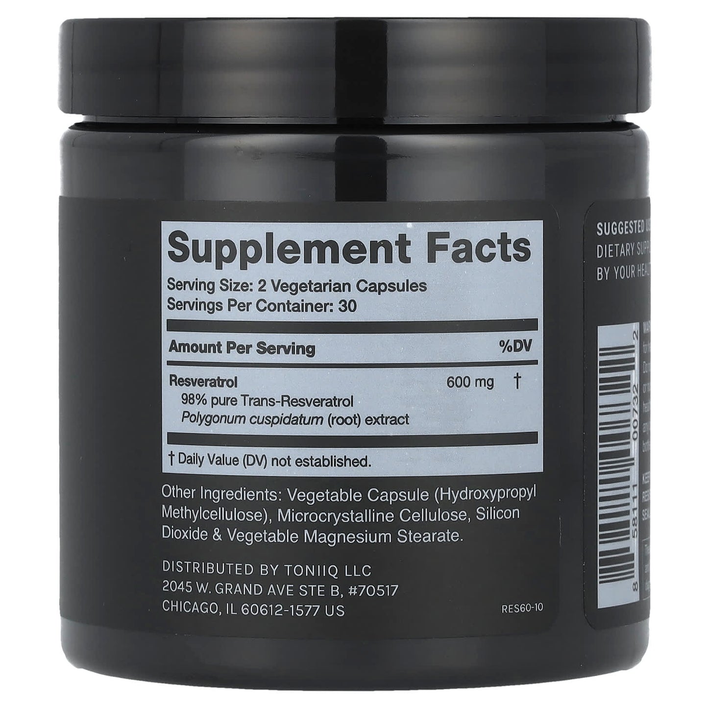Toniiq, Resveratrol, 60 Capsules (300 mg per Capsule) - Image 2