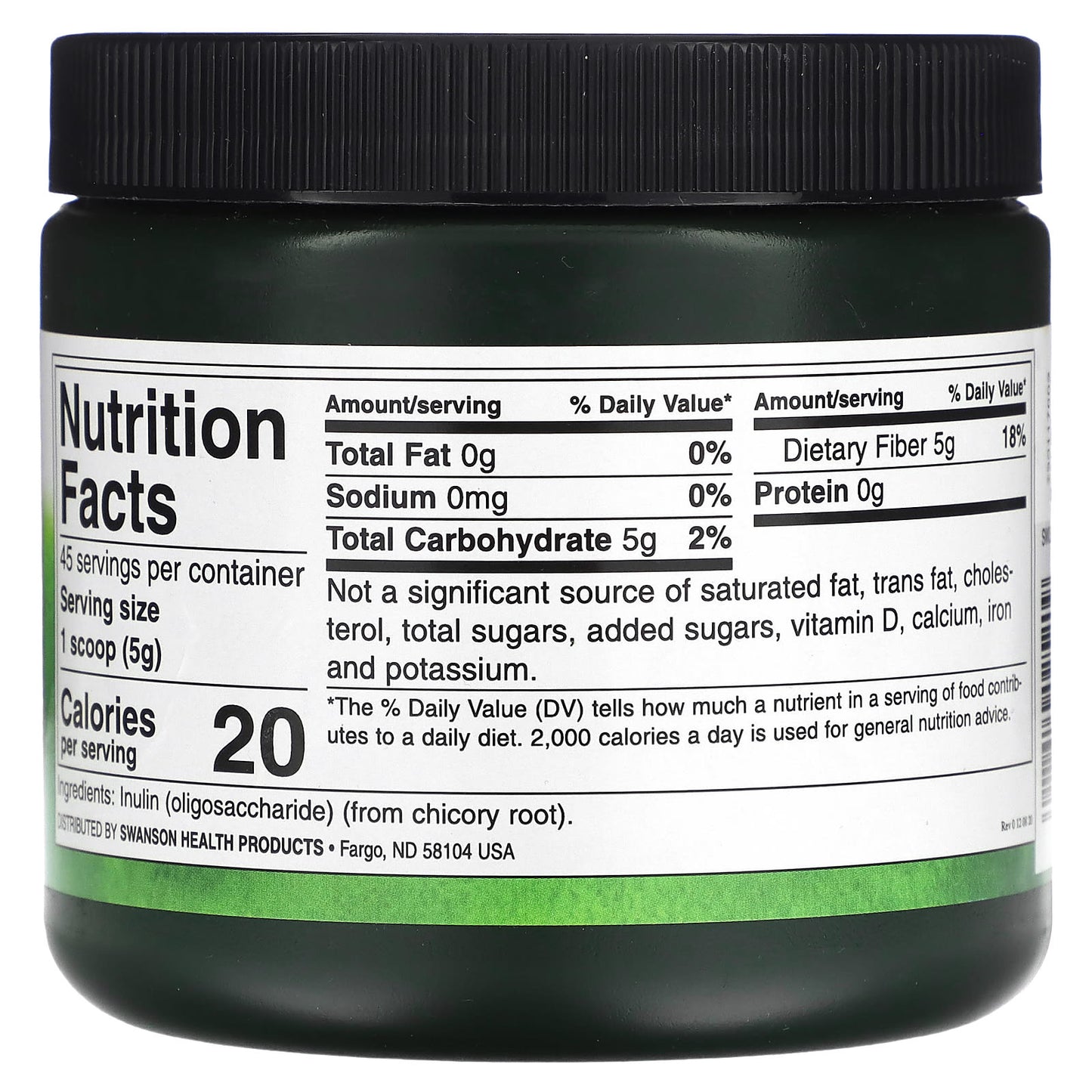 Swanson, Inulin, Prebiotic Soluble Fiber, 8 oz (227 g) - Image 2