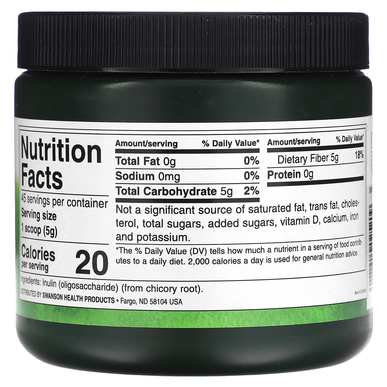 Swanson, Inulin, Prebiotic Soluble Fiber, 8 oz (227 g) - Image 2