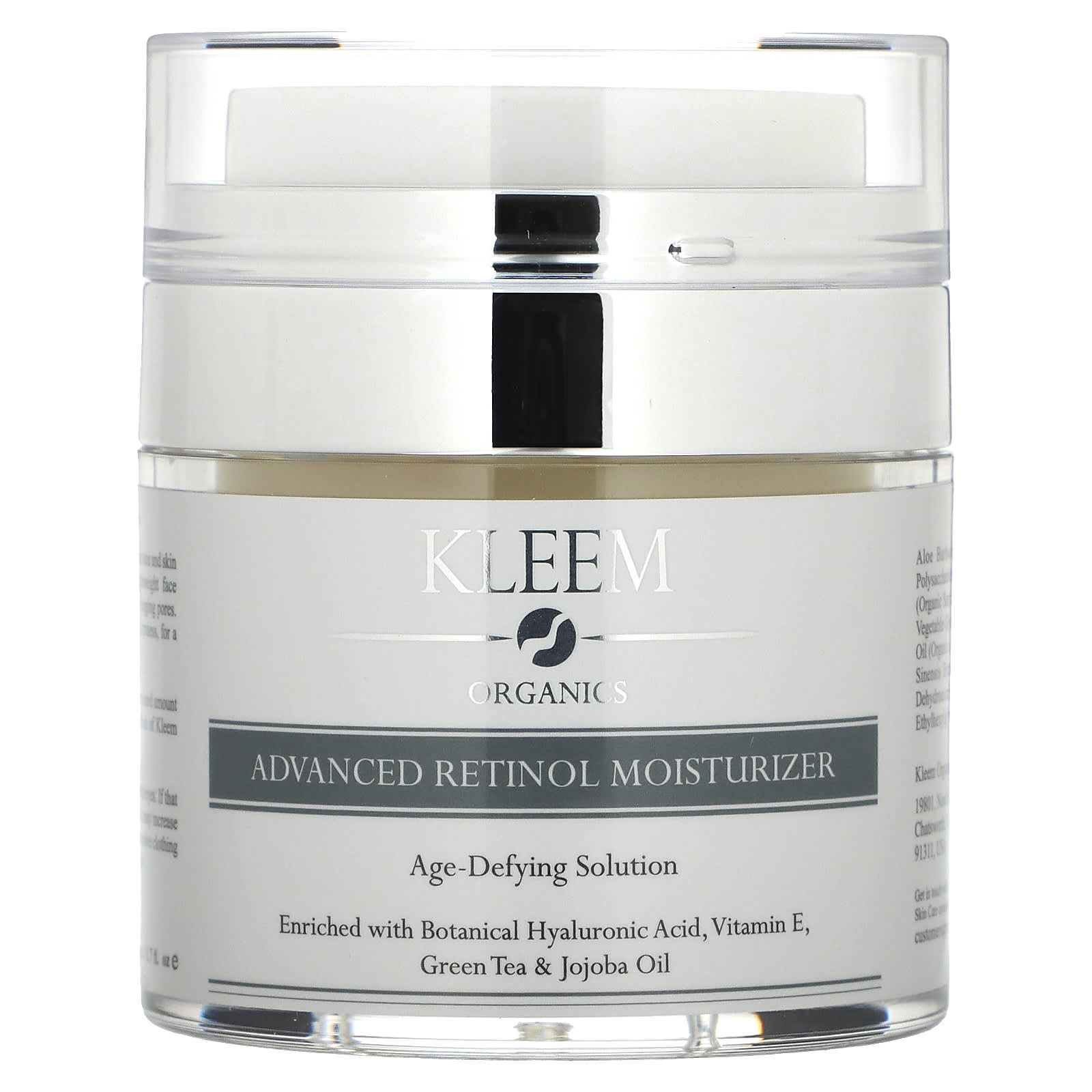 Kleem Organics, Advanced Retinol Moisturizer, Age-Defying Solution, 1.7 fl oz (50 ml) - Image 1