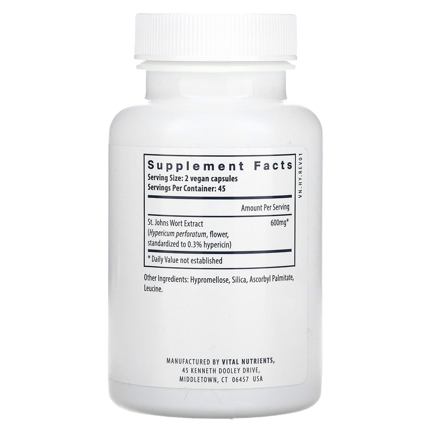 Vital Nutrients, St. John's Wort, 90 Vegan Capsules (300 mg per Capsule) - Image 2
