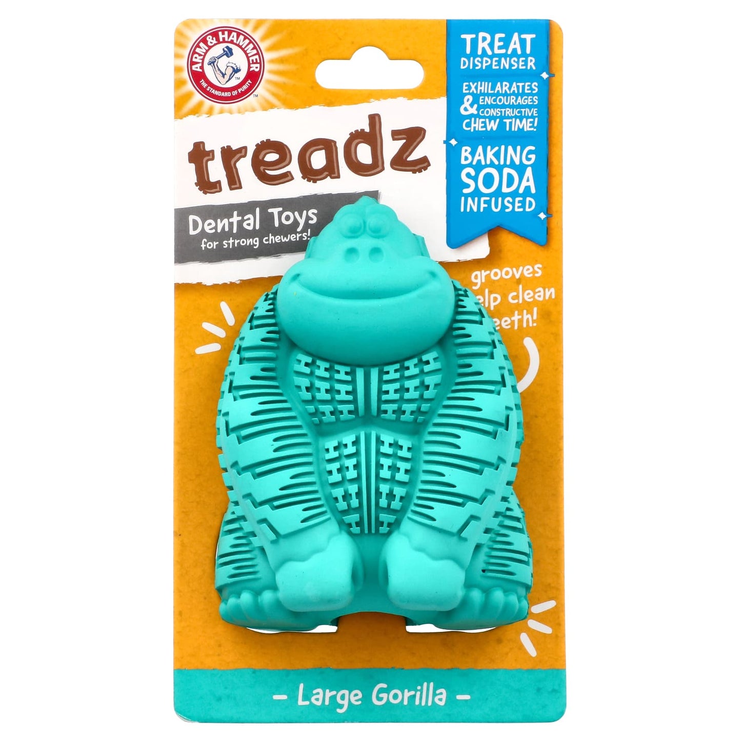 Arm & Hammer Dental Toys for Strong Chewers, Large Gorilla, 1 Toy - $9.99 - Image 1