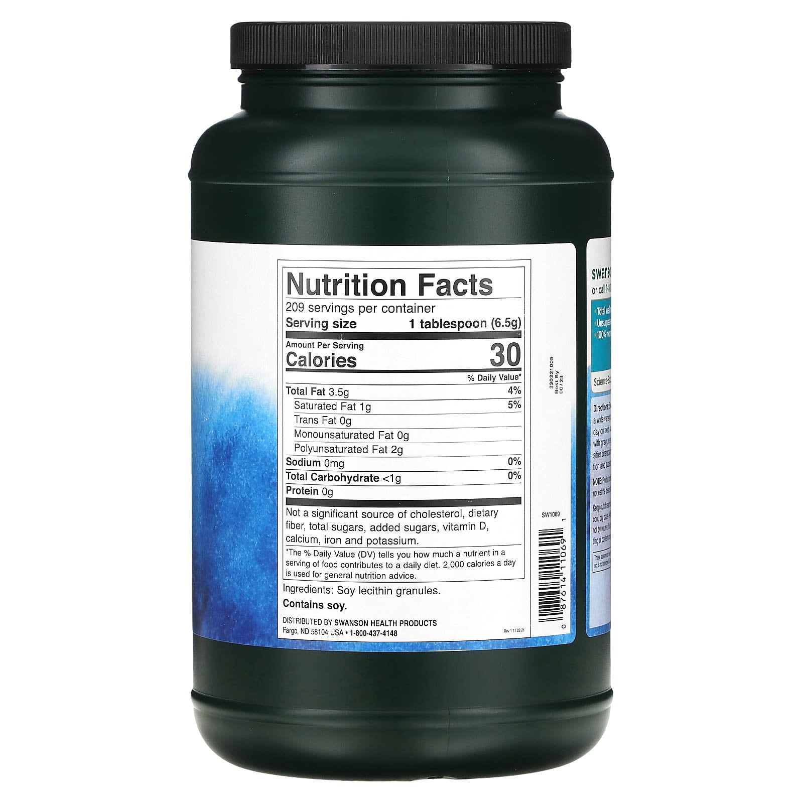 Swanson, Lecithin Granules, 3 lb (1,362 g) - Image 2