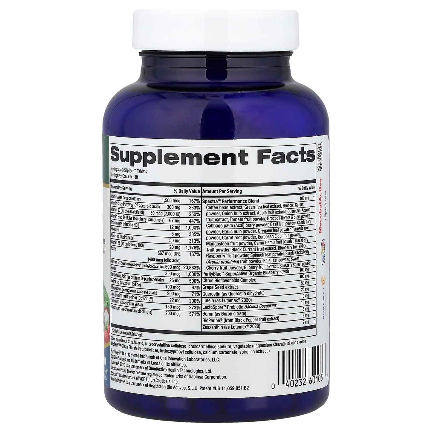 Purity Products, Men's Perfect Multi®, 90 SlipTech™ Tablets - Image 2