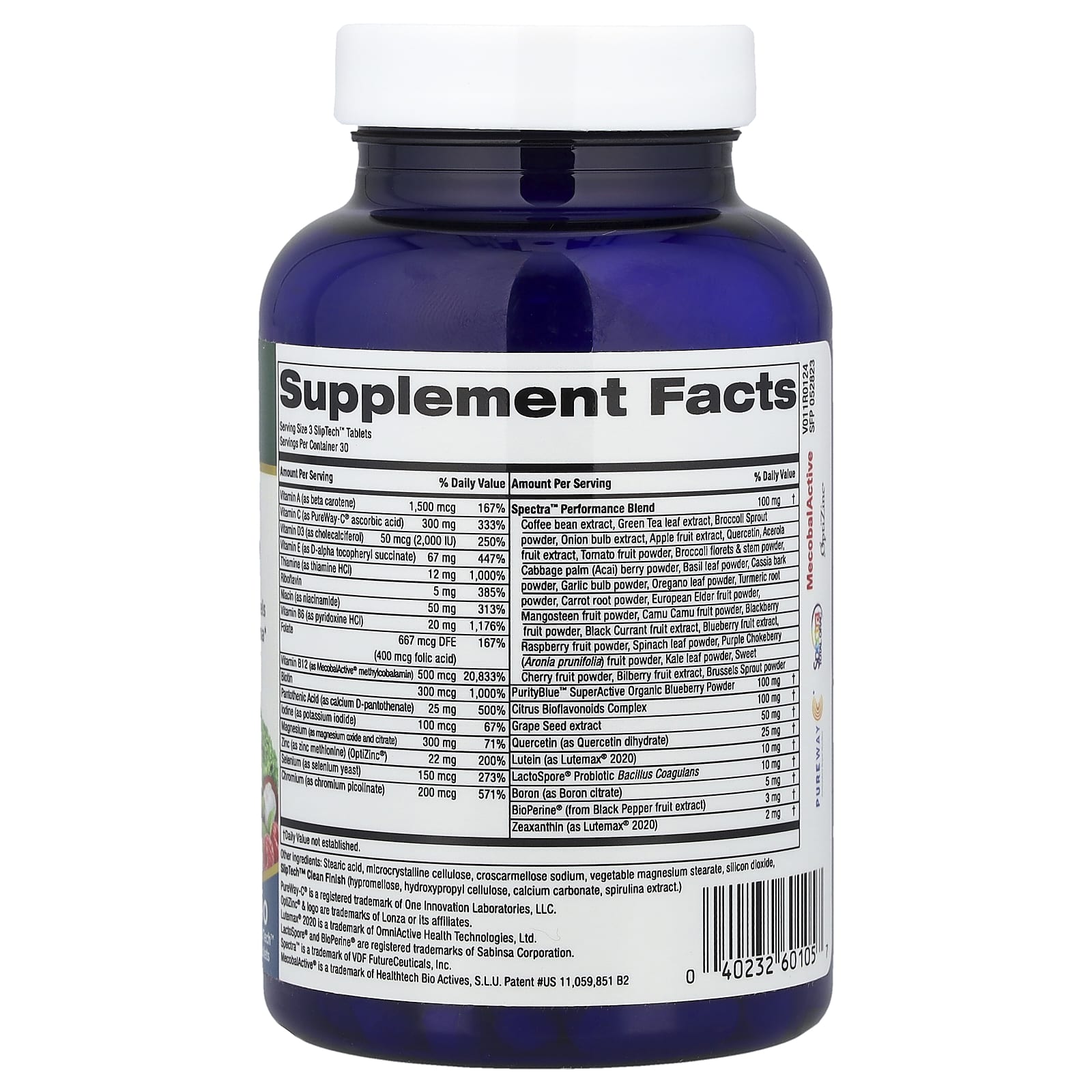 Purity Products, Men's Perfect Multi®, 90 SlipTech™ Tablets - Image 2