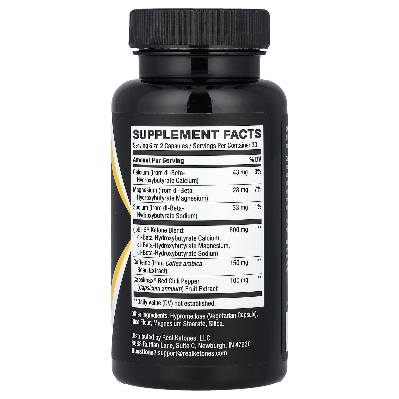 Real Ketones, Lipo Burn3X, 60 Capsules - Image 2