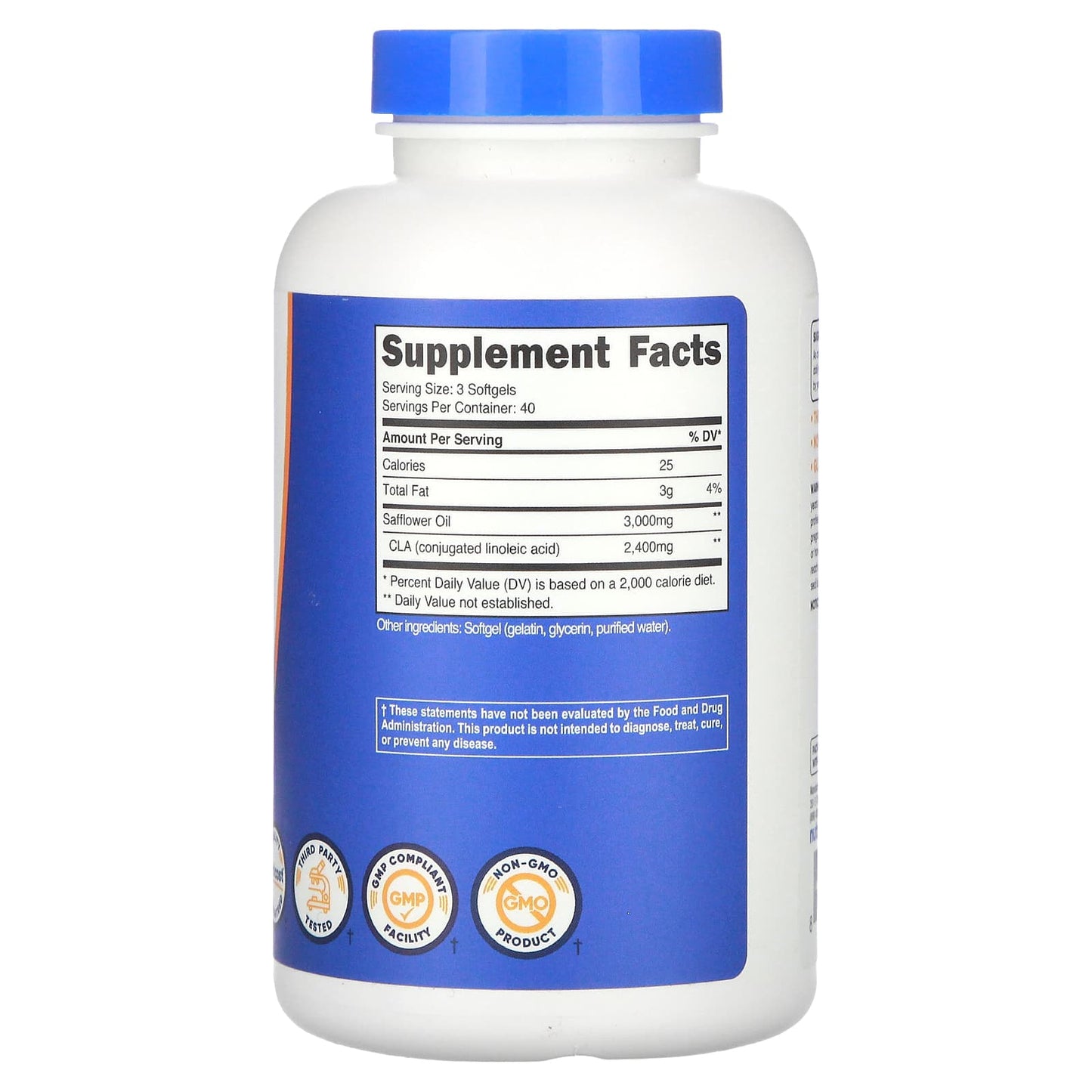Nutricost, CLA, 120 Softgels (800 mg per Softgel)