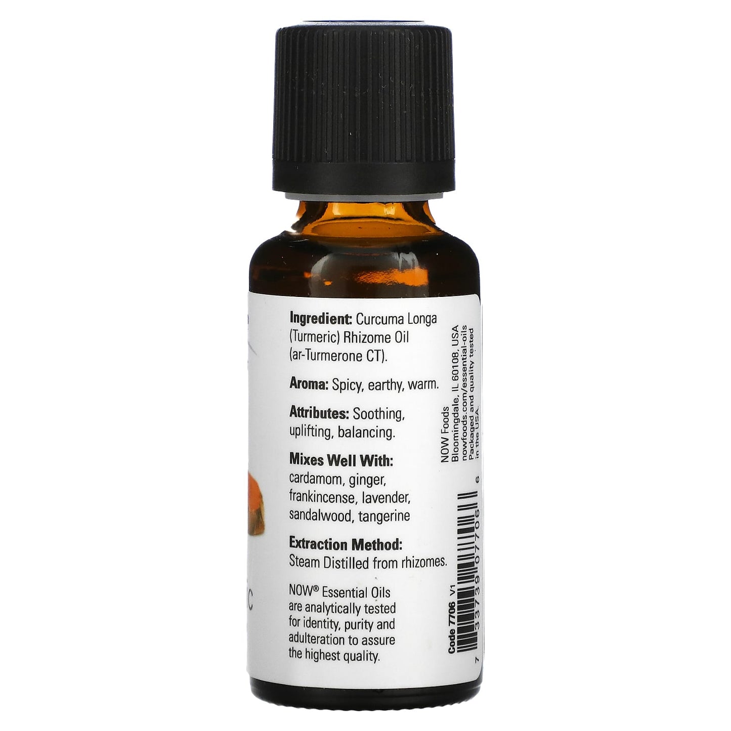 NOW Foods, Essential Oils, Turmeric, 1 fl oz (30 ml) - Image 2