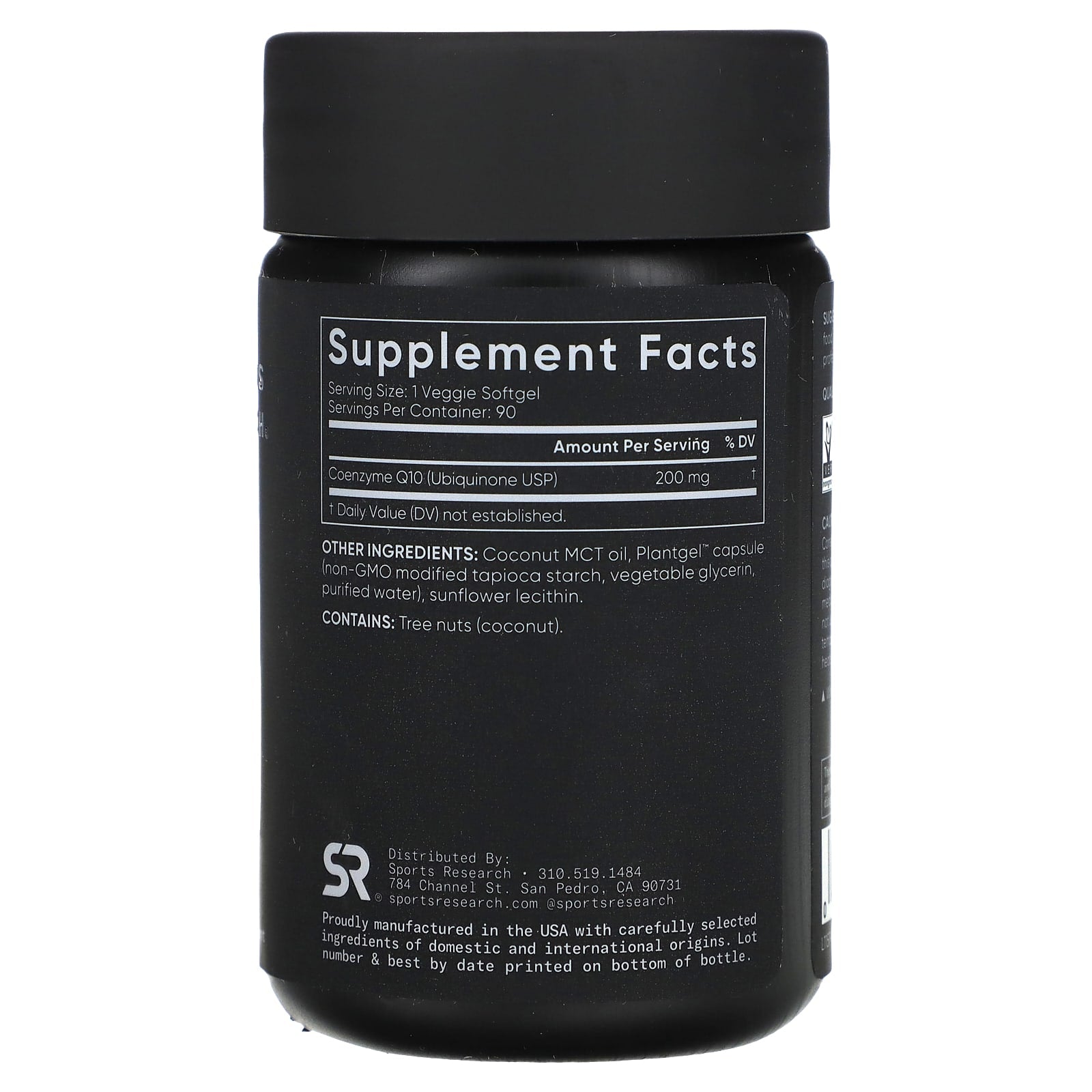 Sports Research, CoQ10, Double Strength, 200 mg, 90 Veggie Softgels - Image 2
