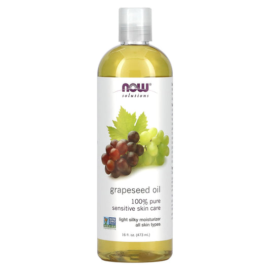 NOW Foods, Solutions, Grapeseed Oil, 16 fl oz (473 ml) - Image 1