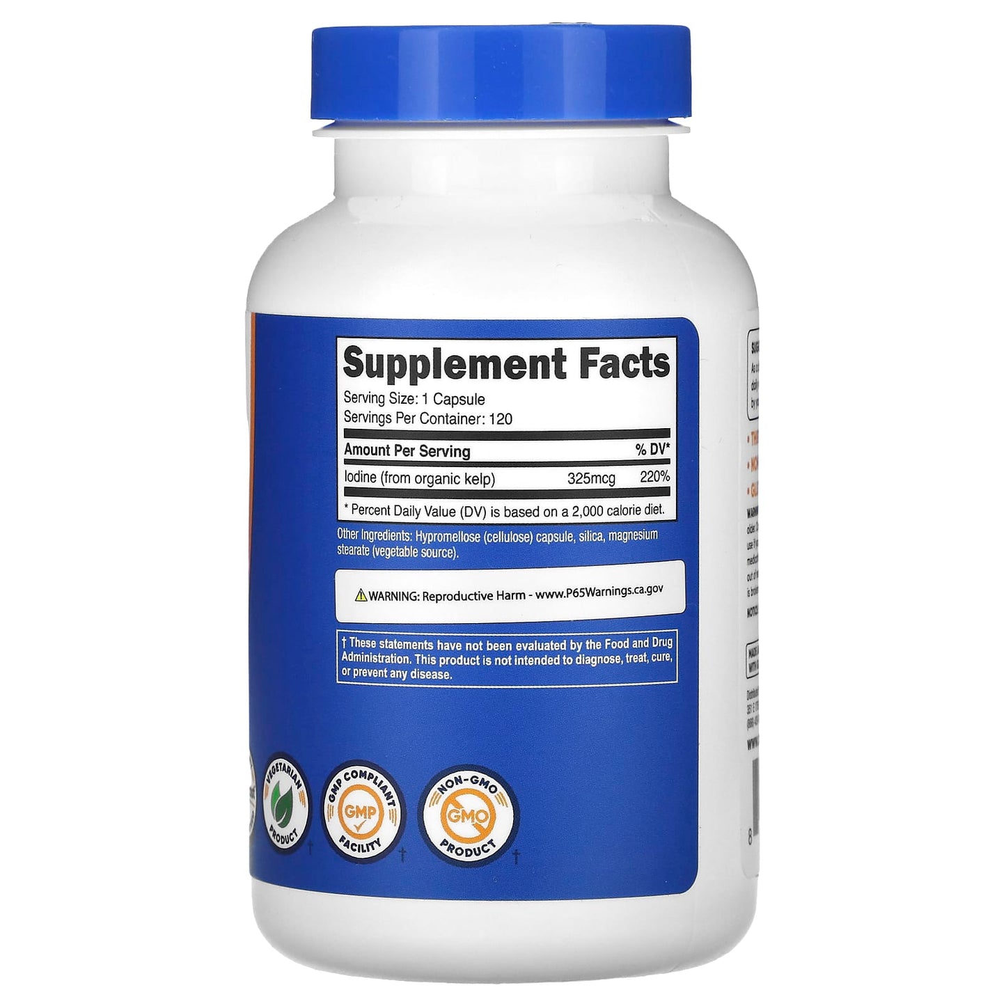 Nutricost, Iodine, 325 mcg, 120 Capsules - Image 2