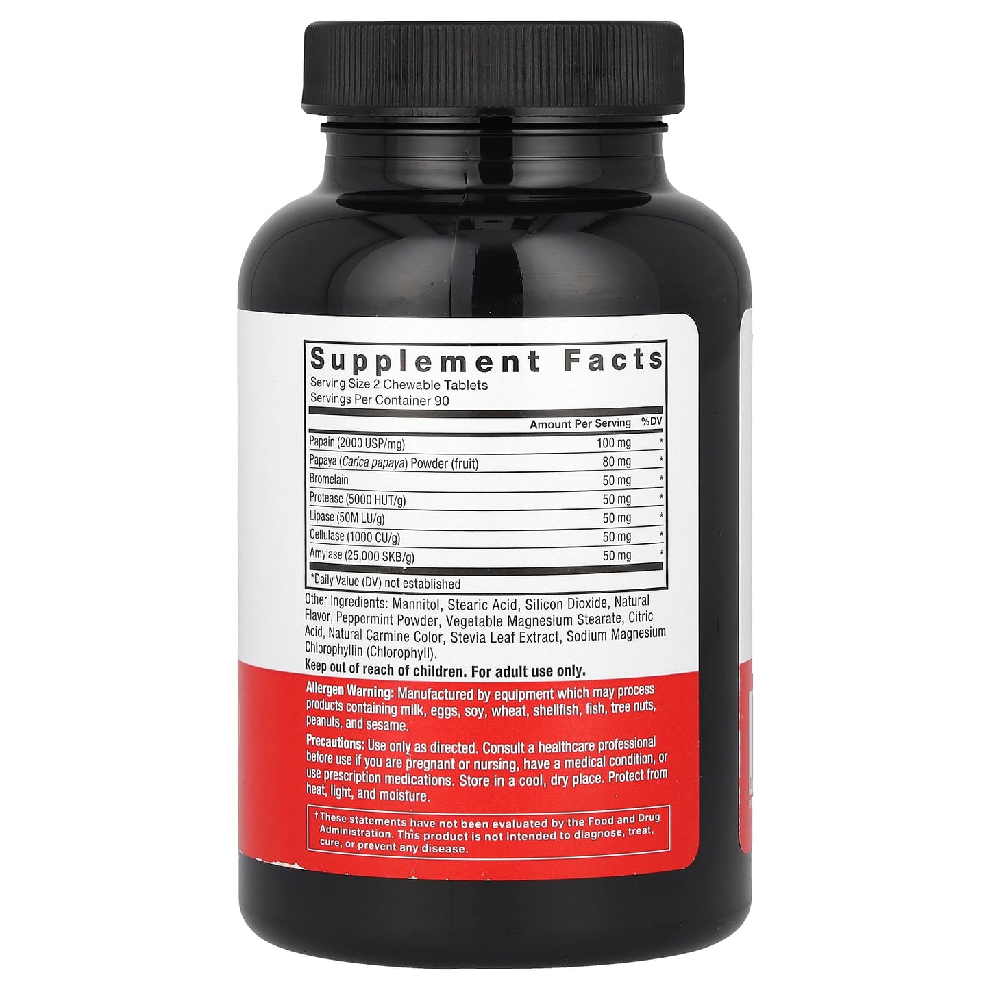 Force Factor Papaya Enzymes Digestion & Gut Health Supplement - Image 2
