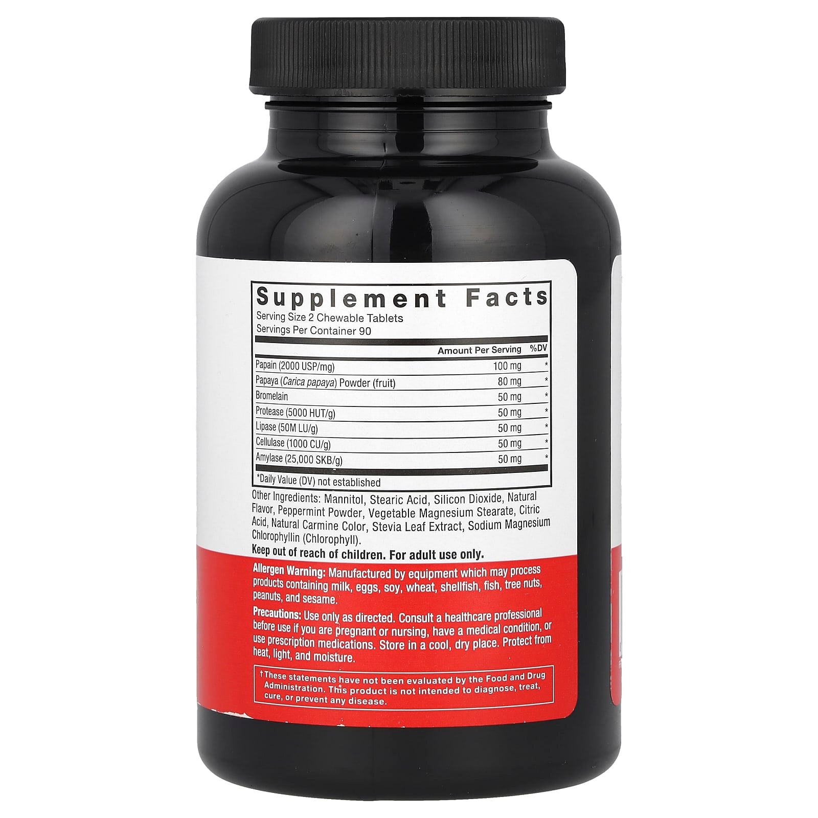 Force Factor Papaya Enzymes Digestion & Gut Health Supplement - Image 2