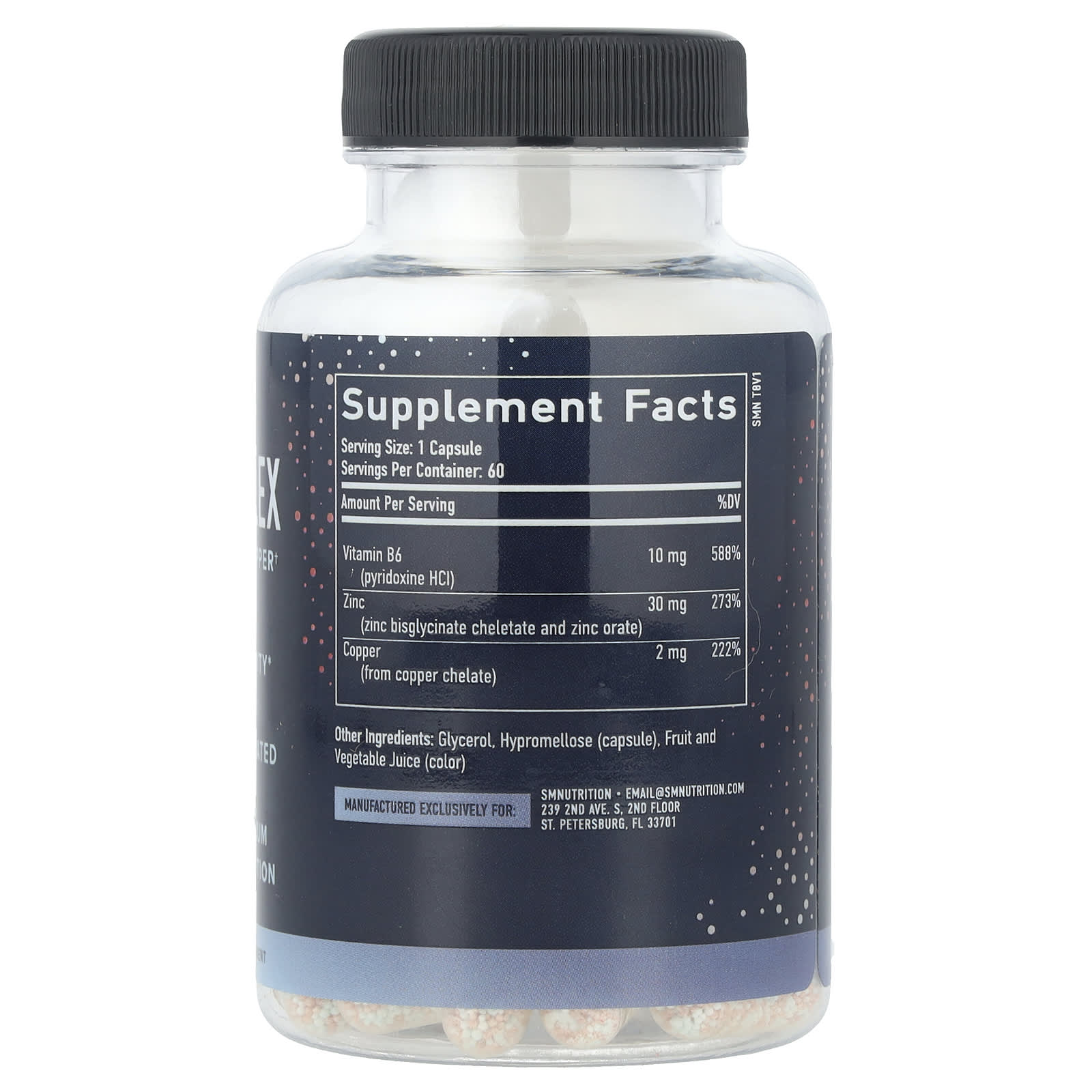SMNutrition, Zinc Complex , 60 Capsules - Image 2