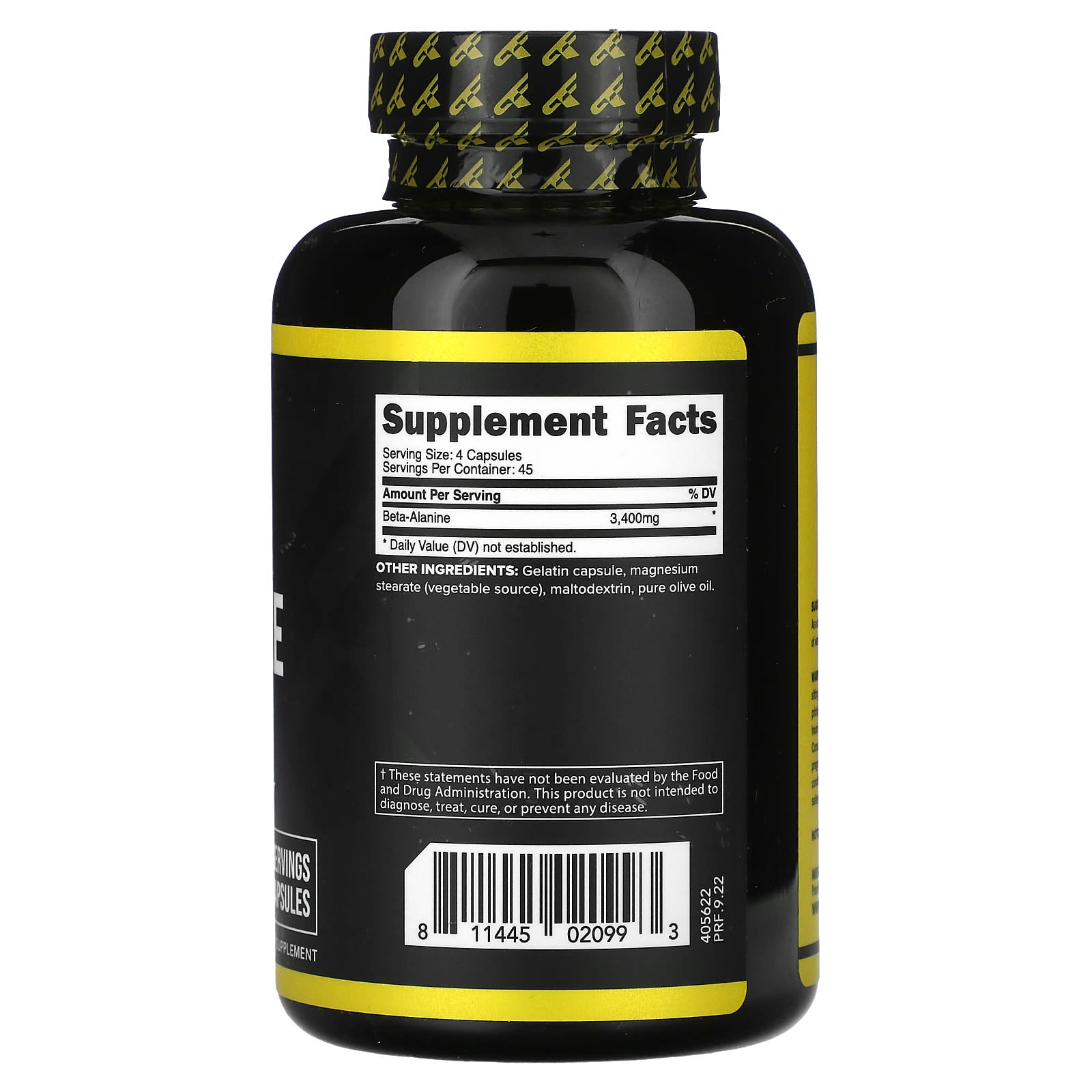 Primaforce, Beta-Alanine, 180 Capsules (850 mg per Capsule) - Image 2