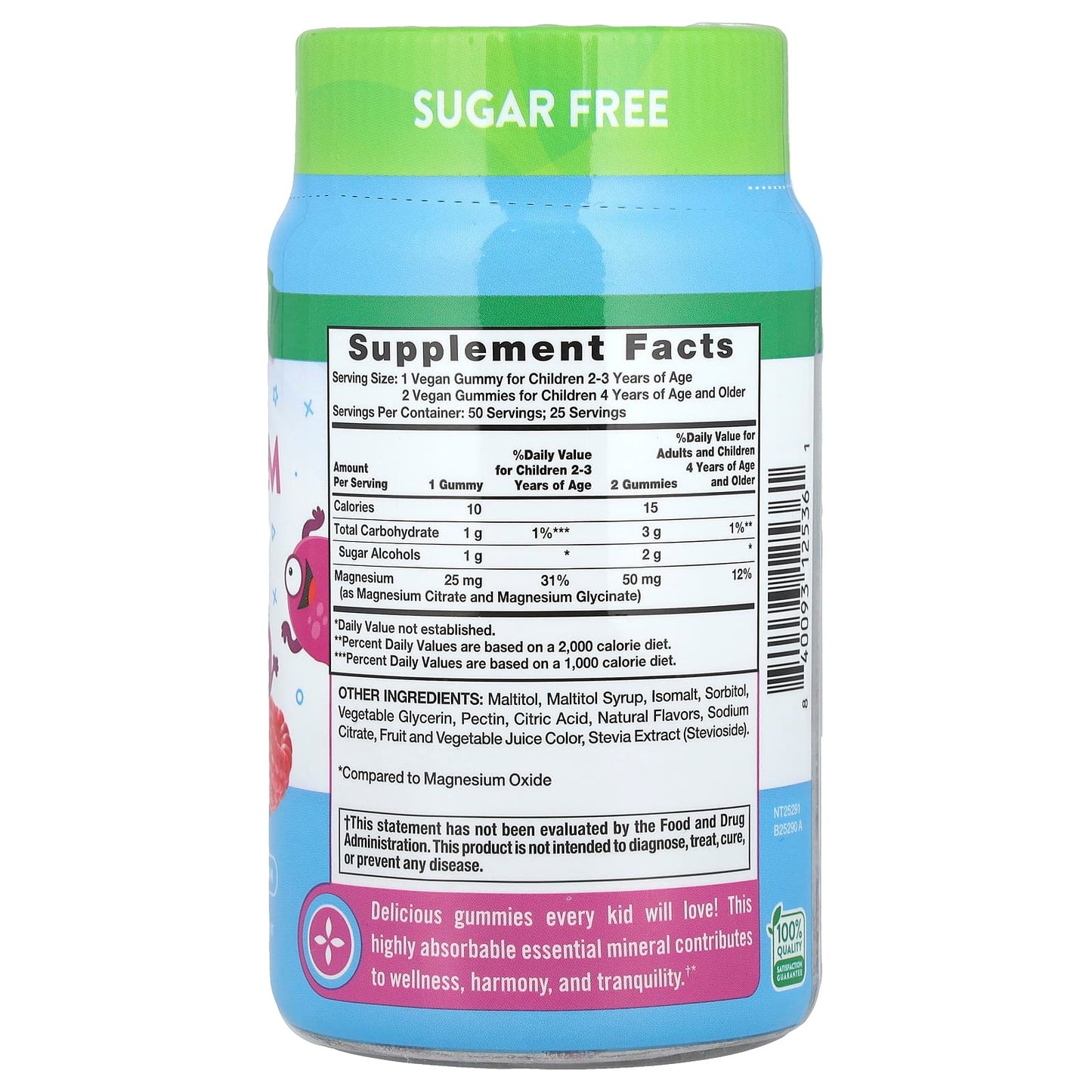 Nature's Truth, Just 4 Kidz, Magnesium Gummies, Delicious Mixed Berry, 50 Gummies - Image 2
