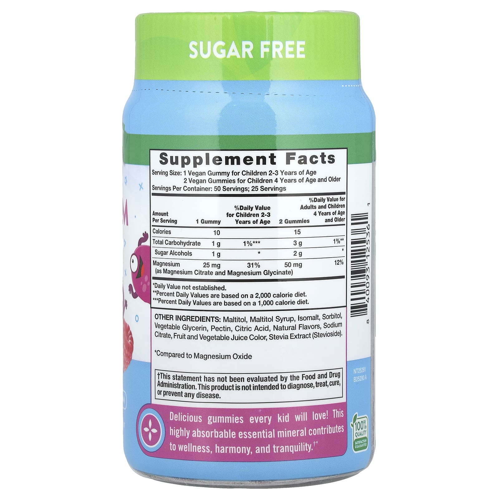 Nature's Truth, Just 4 Kidz, Magnesium Gummies, Delicious Mixed Berry, 50 Gummies - Image 2