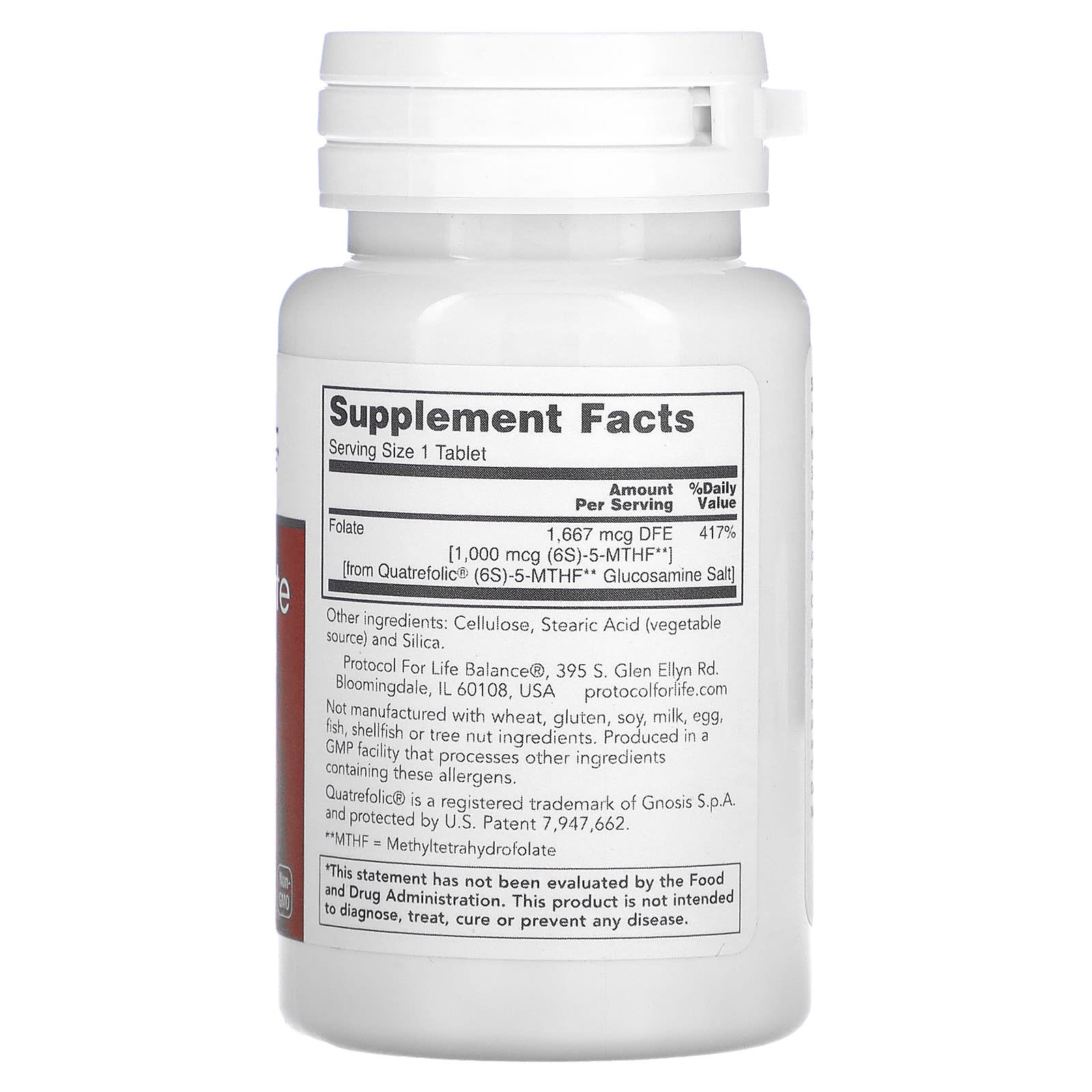 Protocol for Life Balance, 5-Methyl Folate, 1,000 mcg, 90 Tablets - Image 2